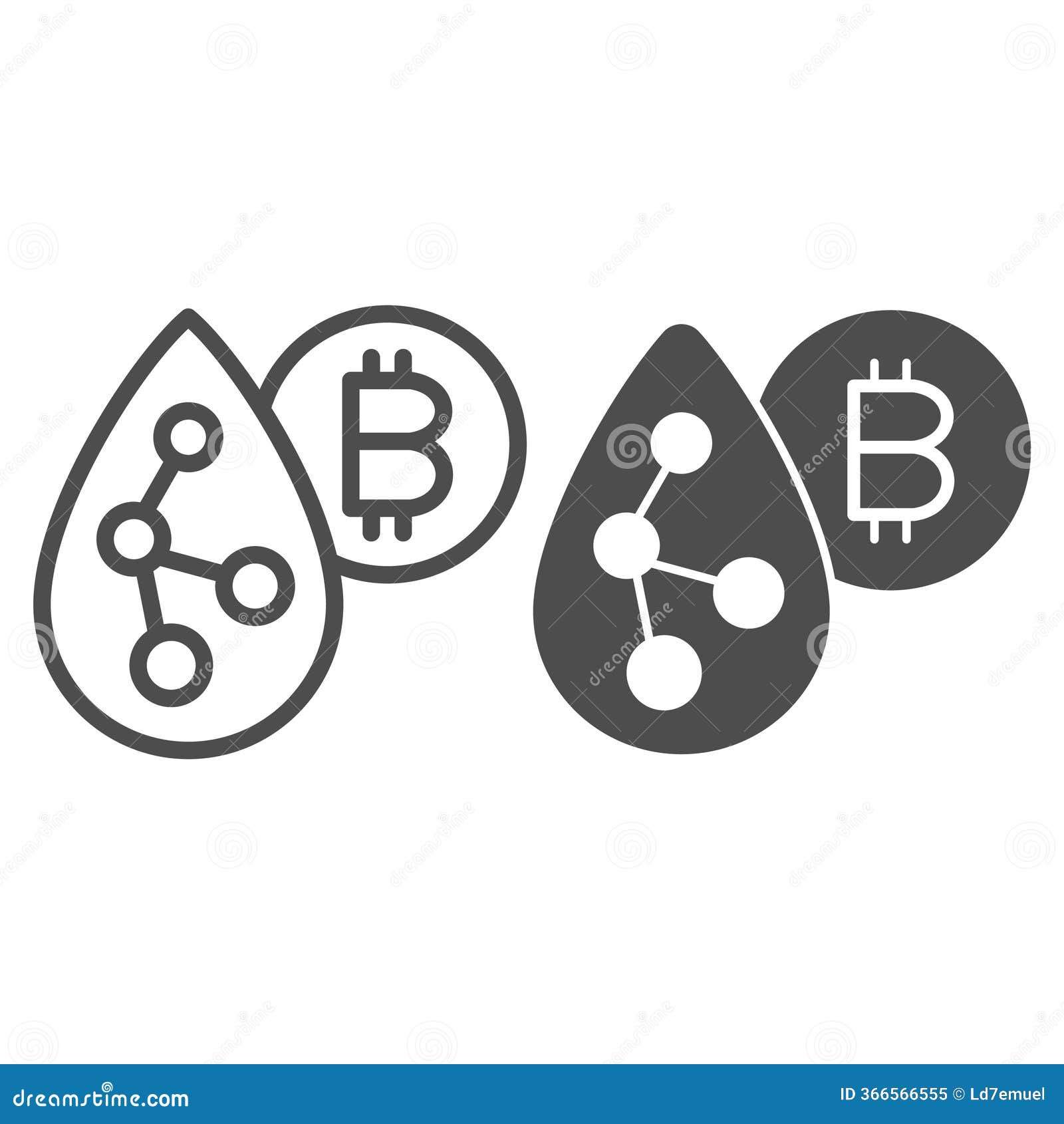 Airdrop Projects with Bitcoin Coin Line and Solid Icon, Neural Network  Concept. Vector Graphics Stock Vector - Illustration of cryptocurrency,  drop: 366566555