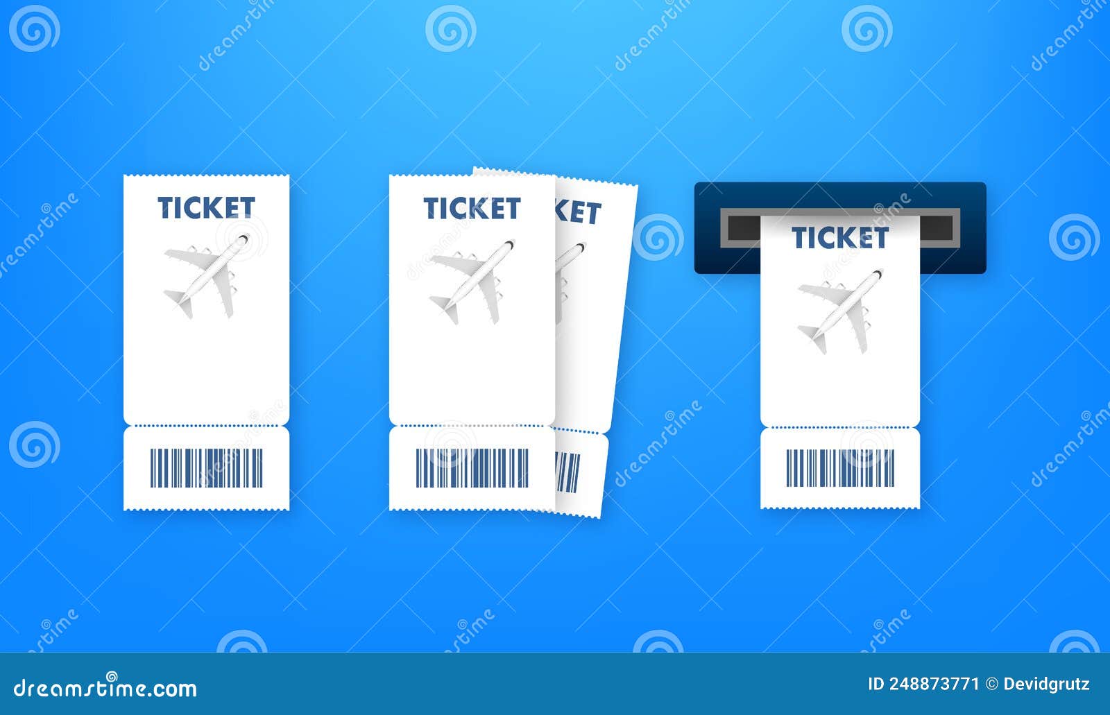Airline Tickets or Boarding Pass Inside of Special Service Envelope