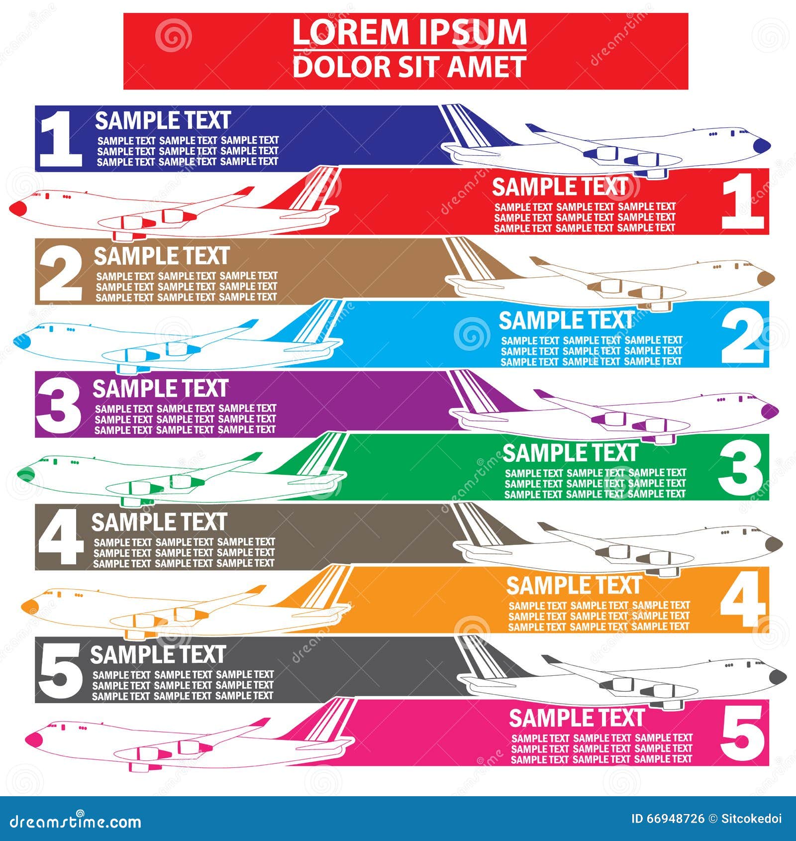 airliner  and color blank stripe