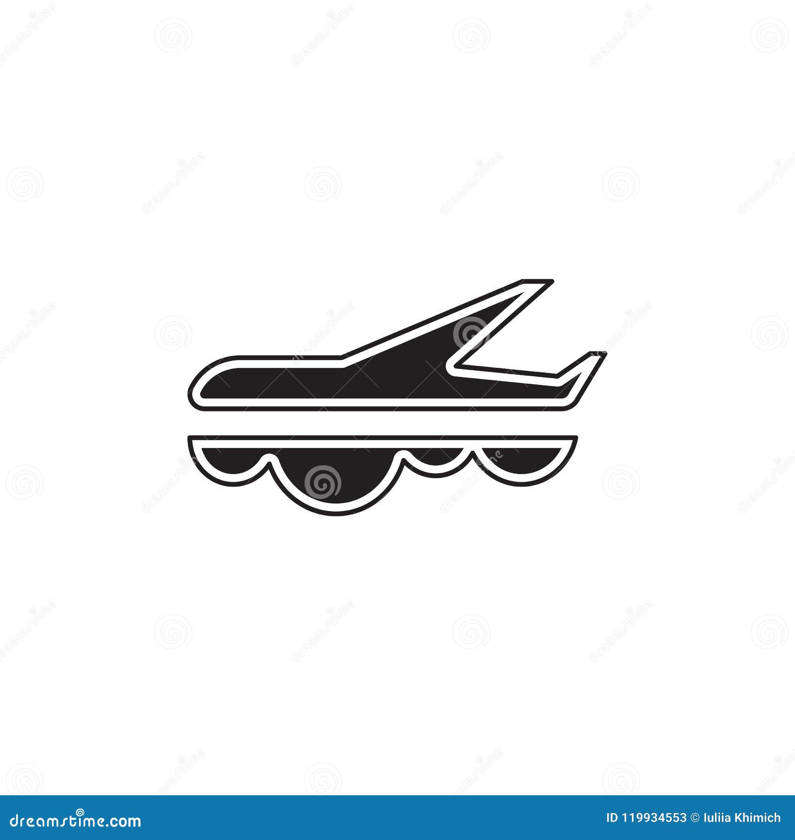 Airlines Line Logo Template Stock Vector - Illustration of design, logo ...