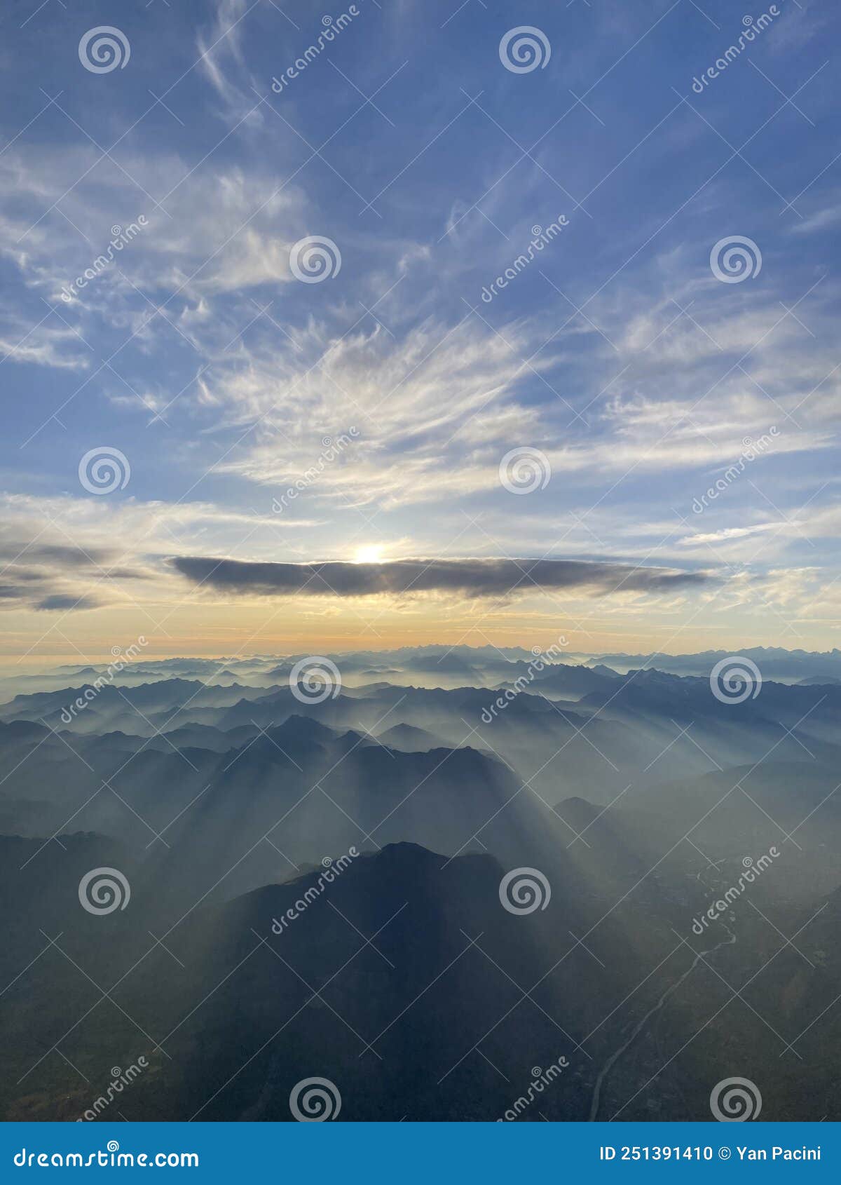 airplaine cloudy sky view, dubrovnik, croatia
