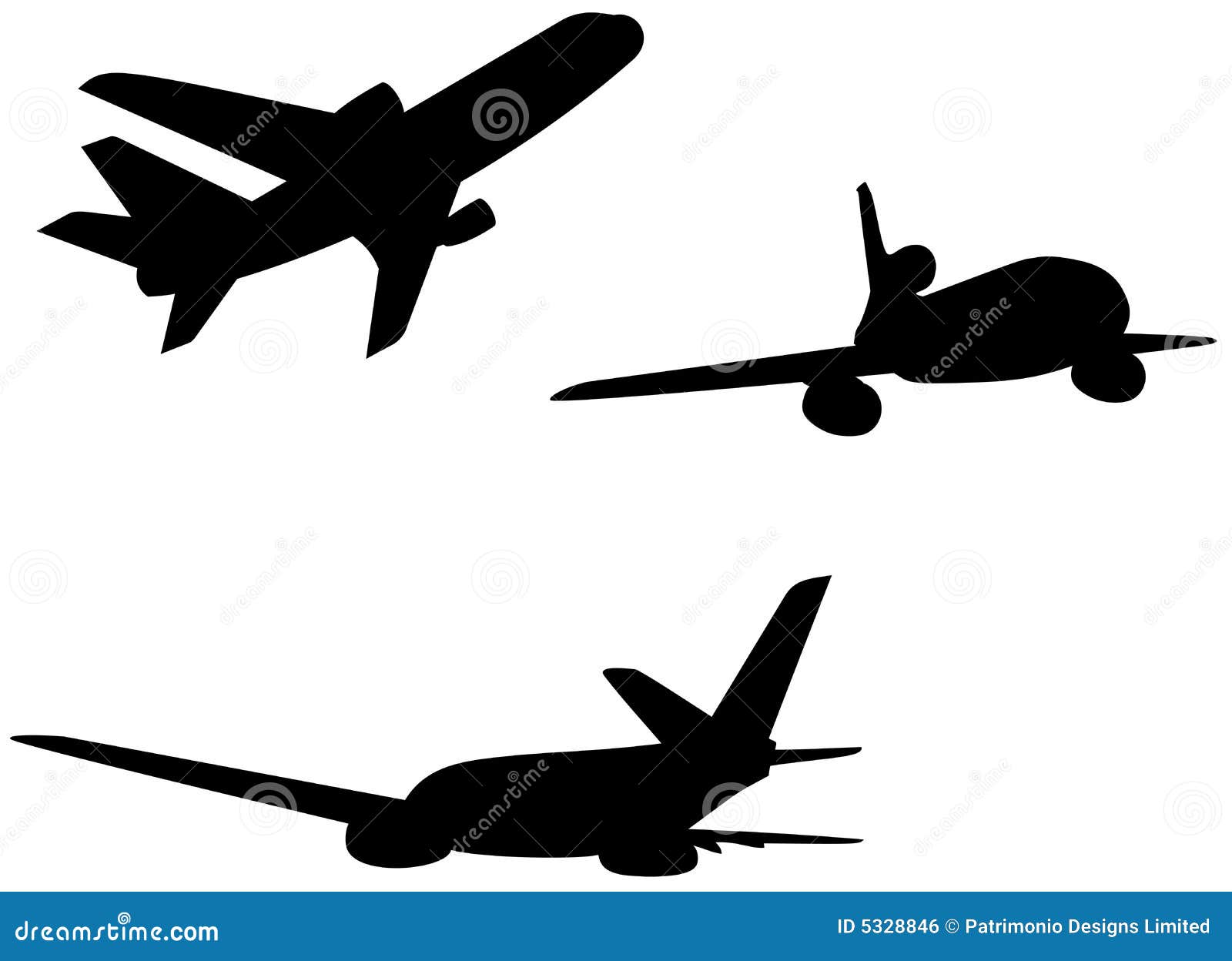 Airplane stock illustration. Illustration of transit, black - 5328846