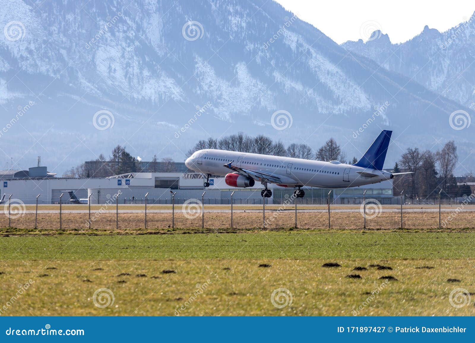 airplane arrival at the airport. travel by air, transportation