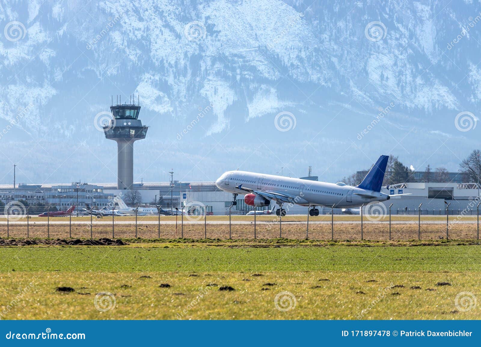 airplane arrival at the airport. travel by air, transportation