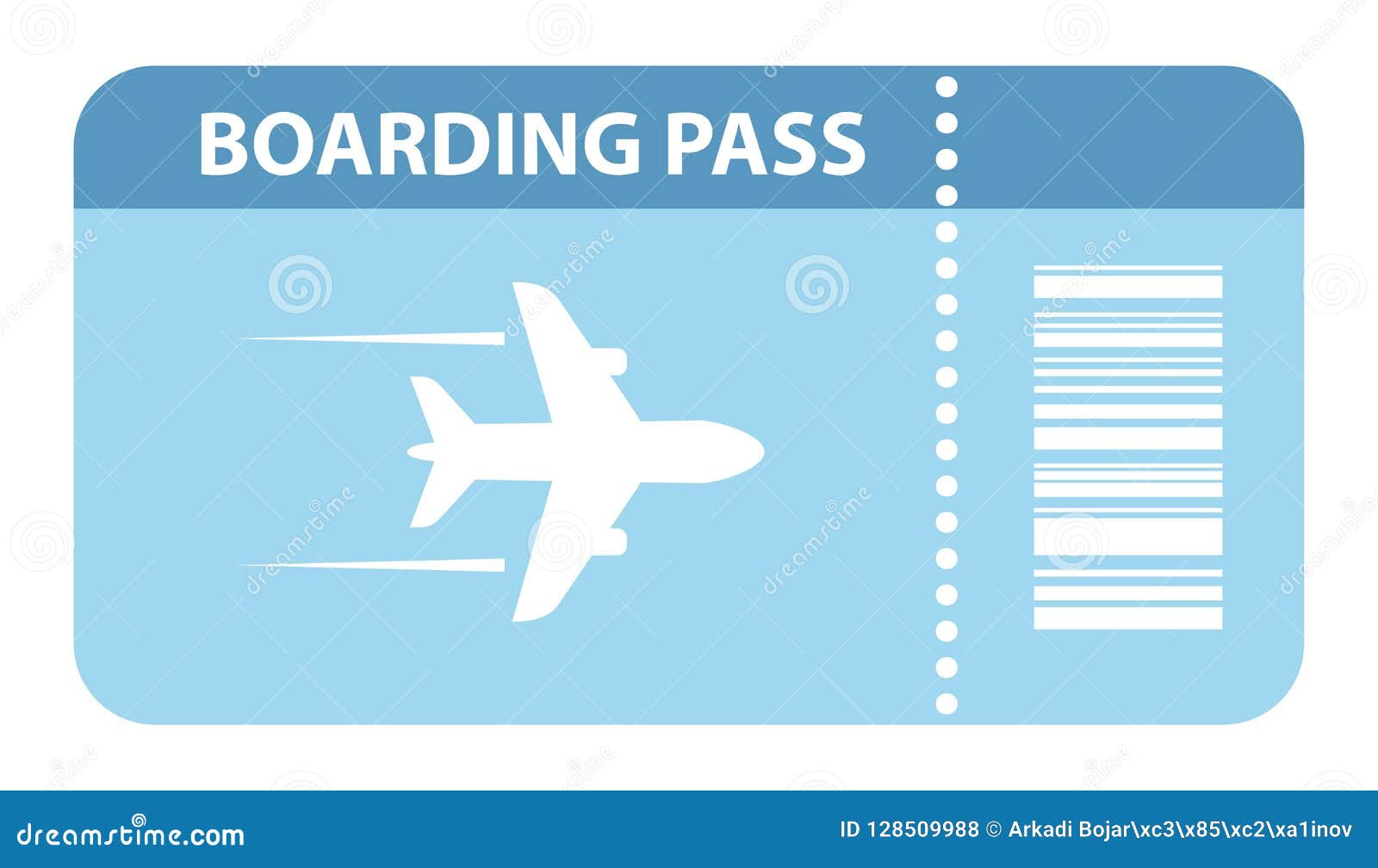airplane boarding pass icon