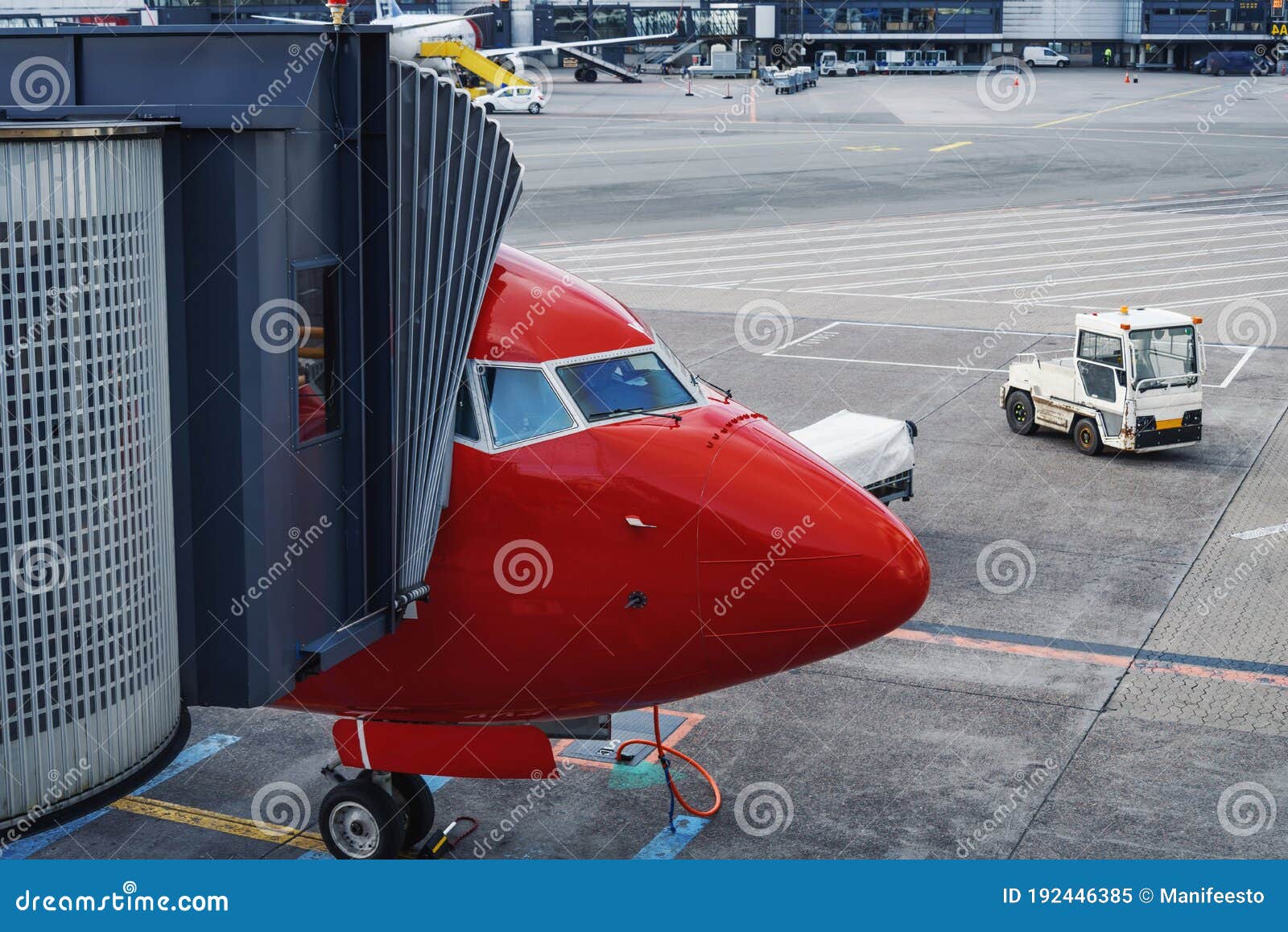 Airplane Boarding Ladder Stock Photo 114144042