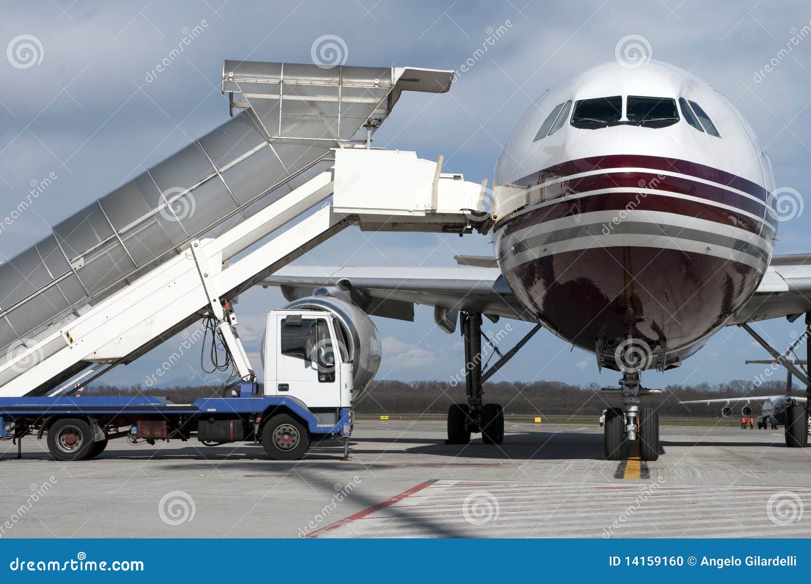 Airplane charge stock photo. Image of work, transportation 14159160