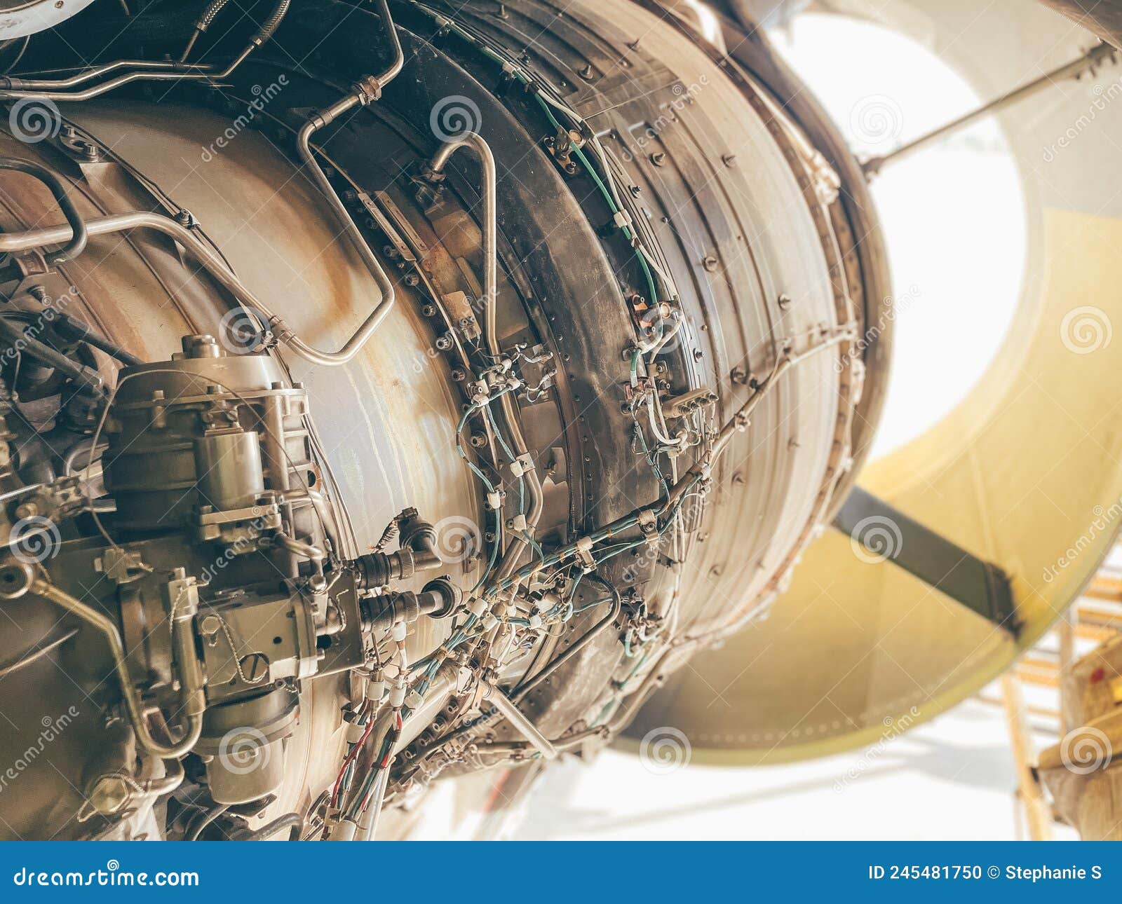 Airplane Engine Parts stock photo. Image of internal 245481750