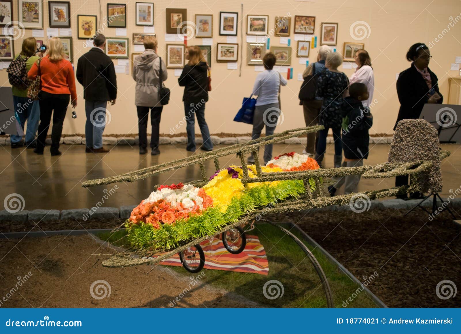 Airplane Flower Show editorial photo. Image of international 18774021