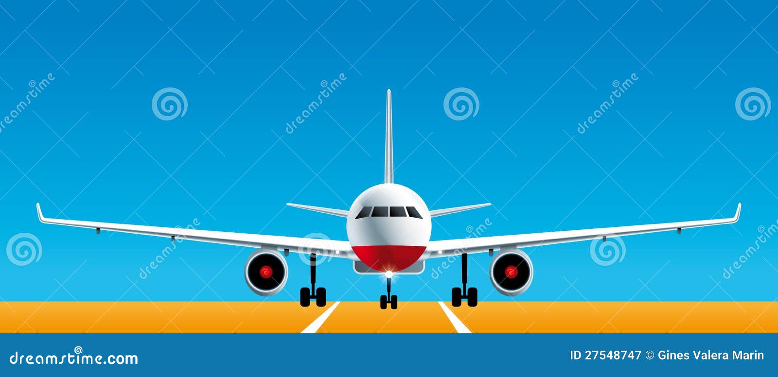 airplane clipart front view - photo #49