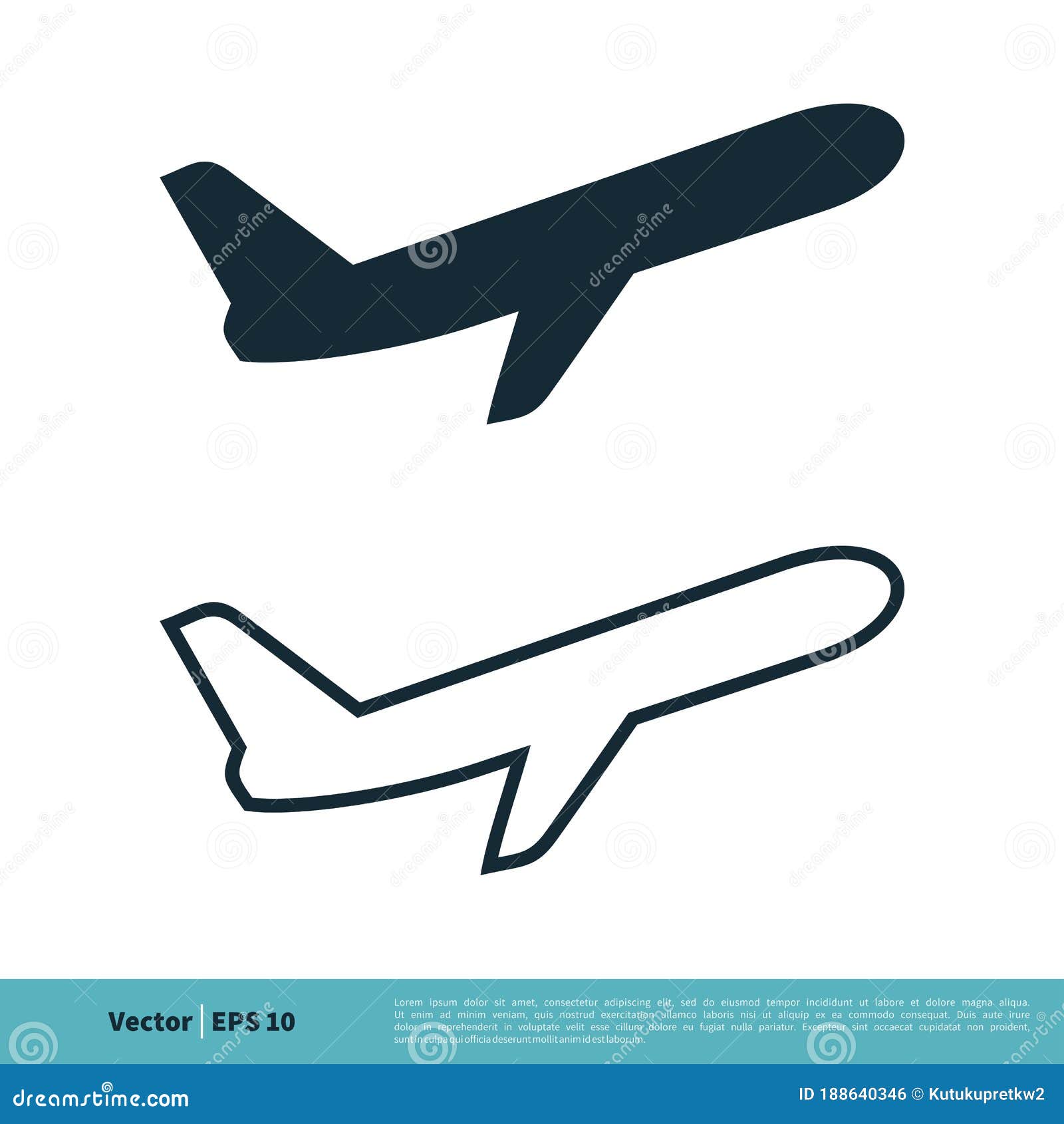 Airplane Icon Vector Logo Template Illustration Design Vector Eps 10 Stock Vector Illustration Of Plane Media