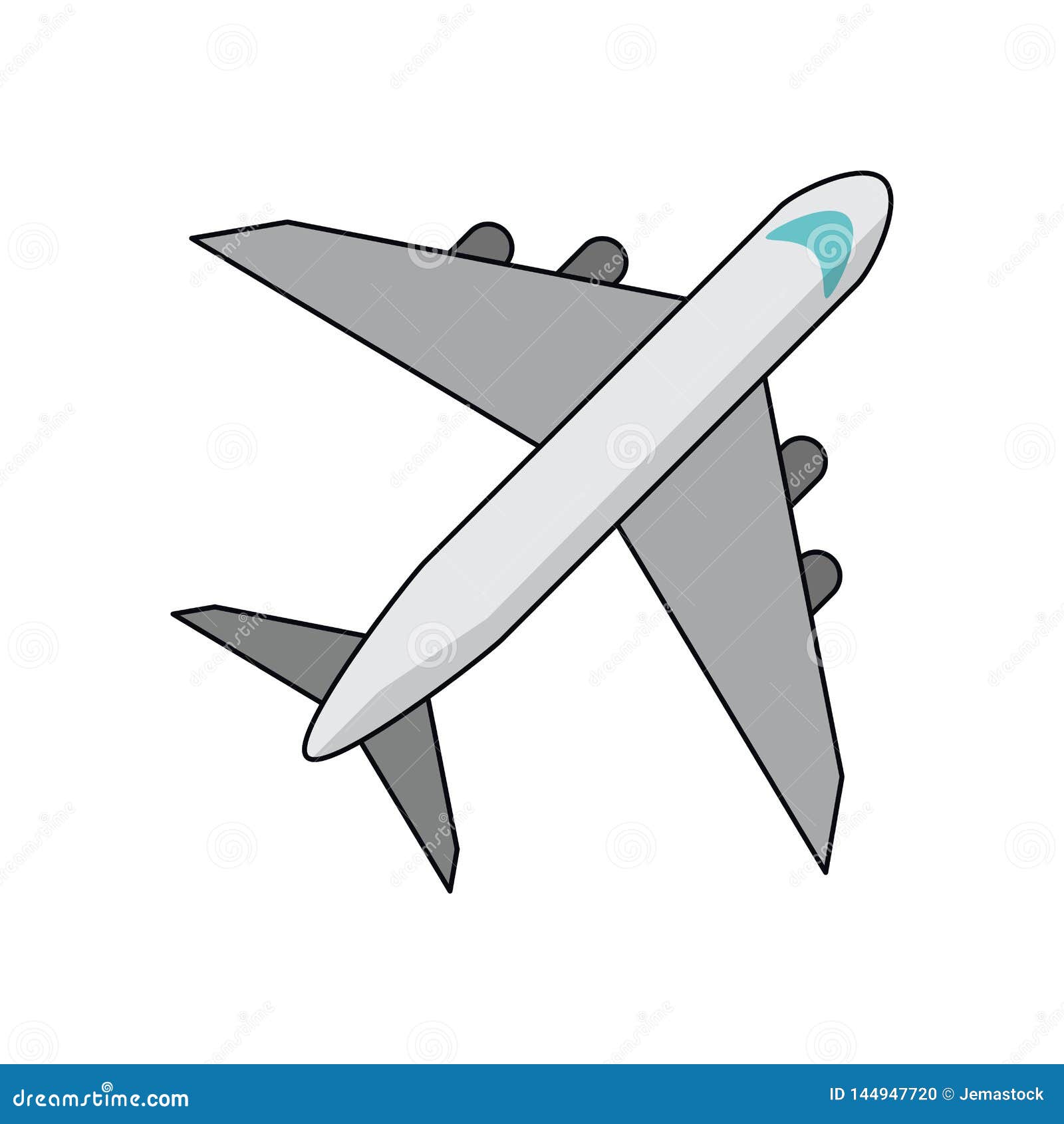 Airplane Topview Stock Illustrations – 64 Airplane Topview Stock  Illustrations, Vectors & Clipart - Dreamstime