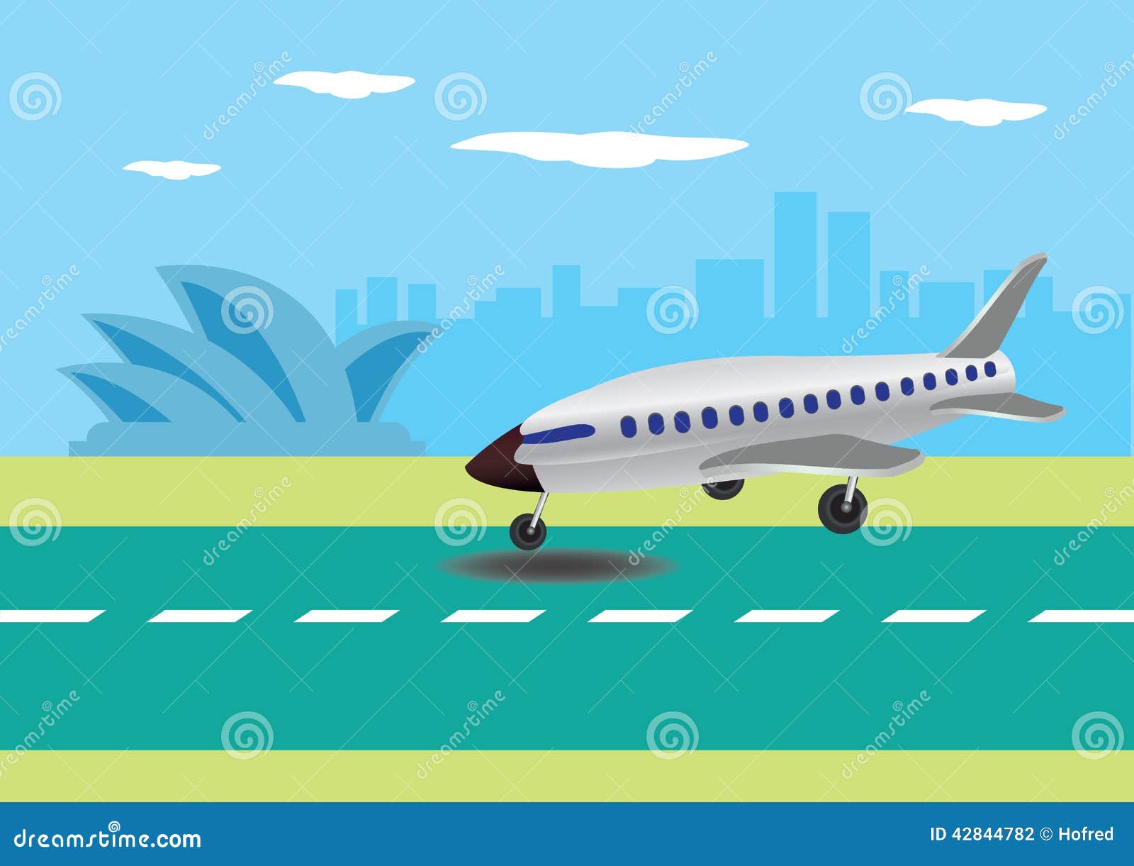 clipart airplane landing - photo #23