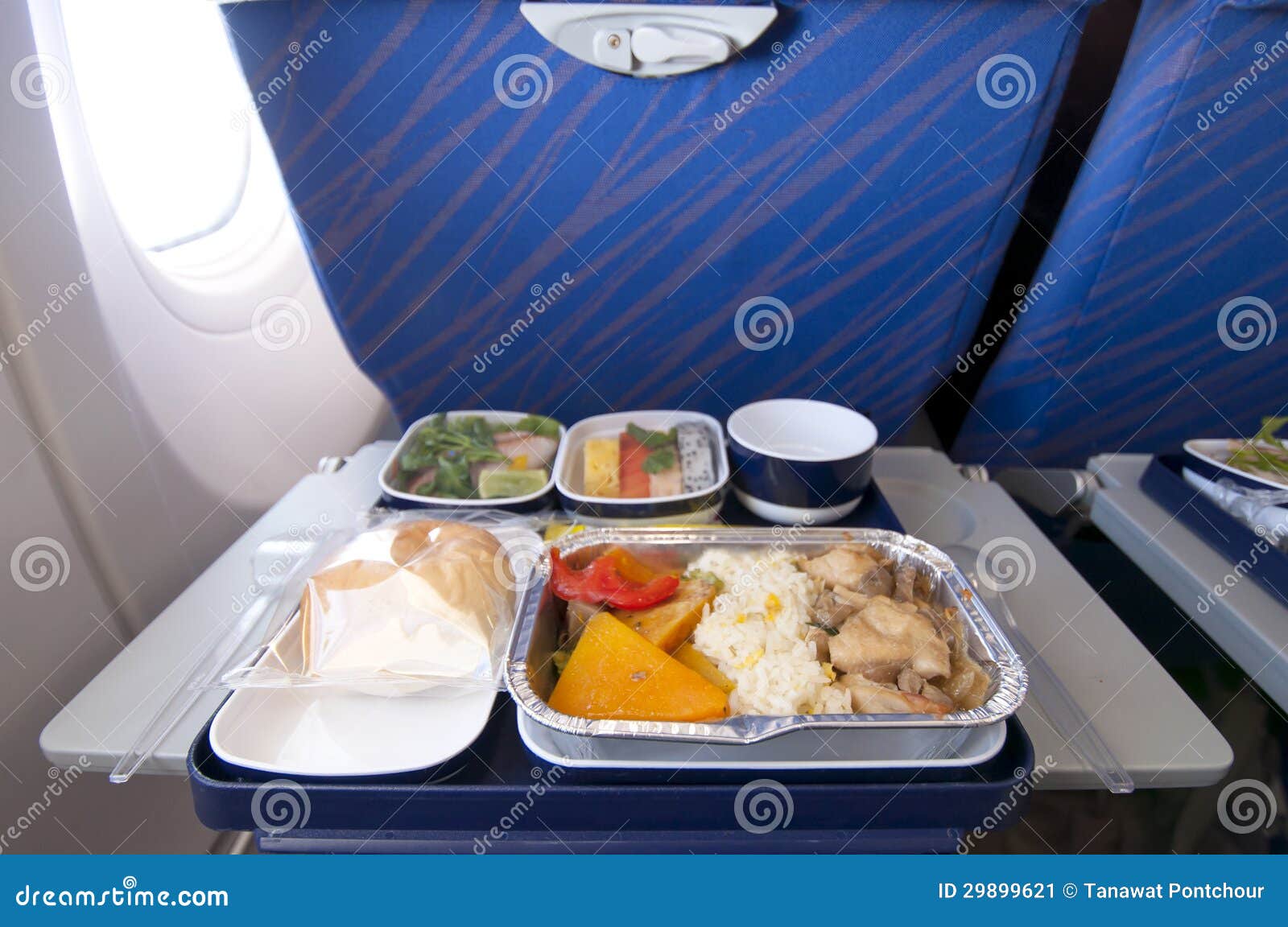 Airplane meal stock image. Image of foil, journey, supper 29899621