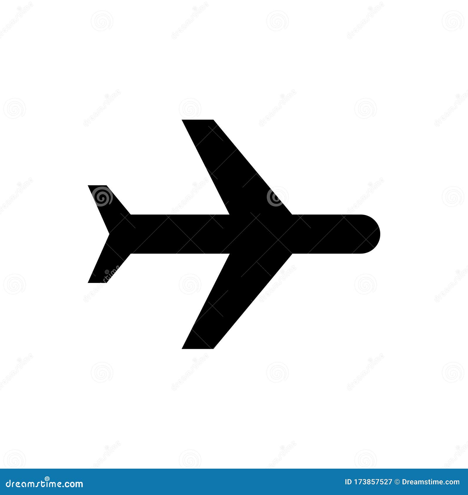 Airplane Outline Icon Isolated. Symbol, Logo Illustration for Mobile ...