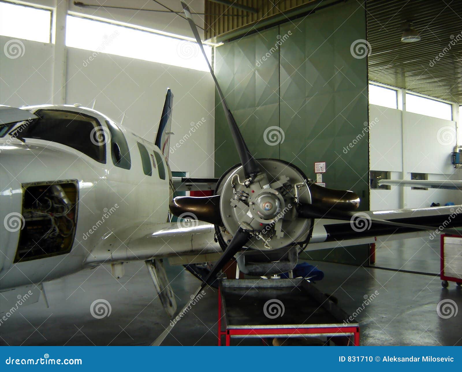 Airplane repair stock photo. Image of airtaxi, cessna, park 831710