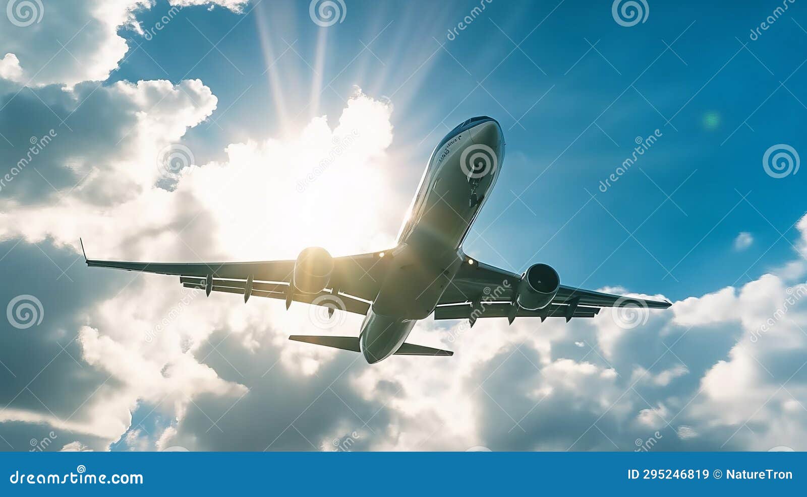 Airplane in the Clouds Airplane in