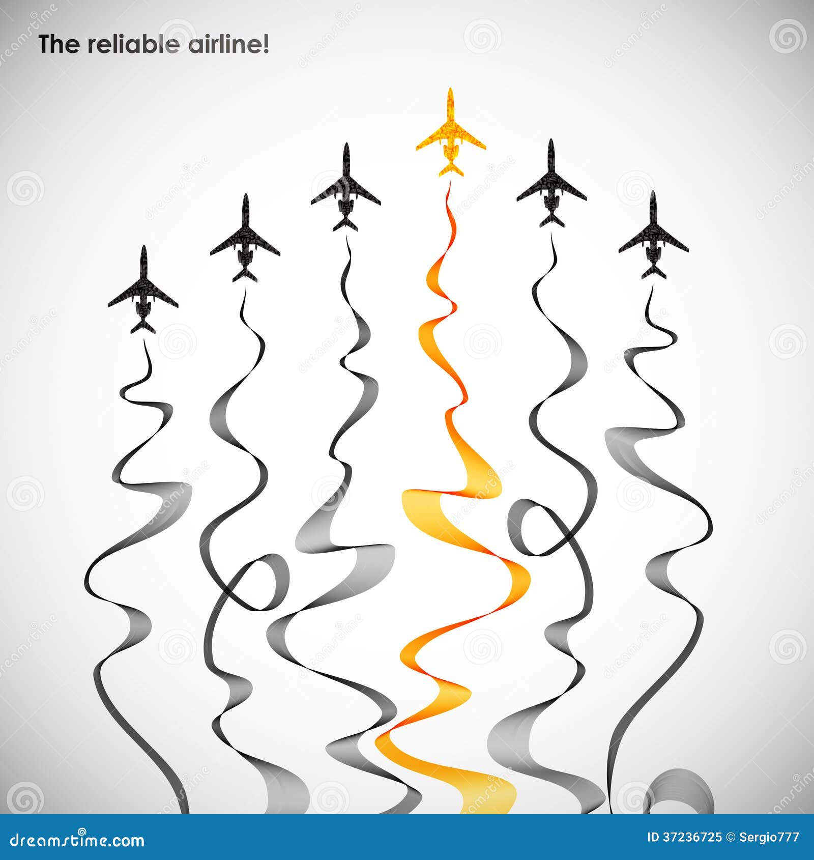 Airplane, Vector Abstract Background Stock Vector - Illustration of