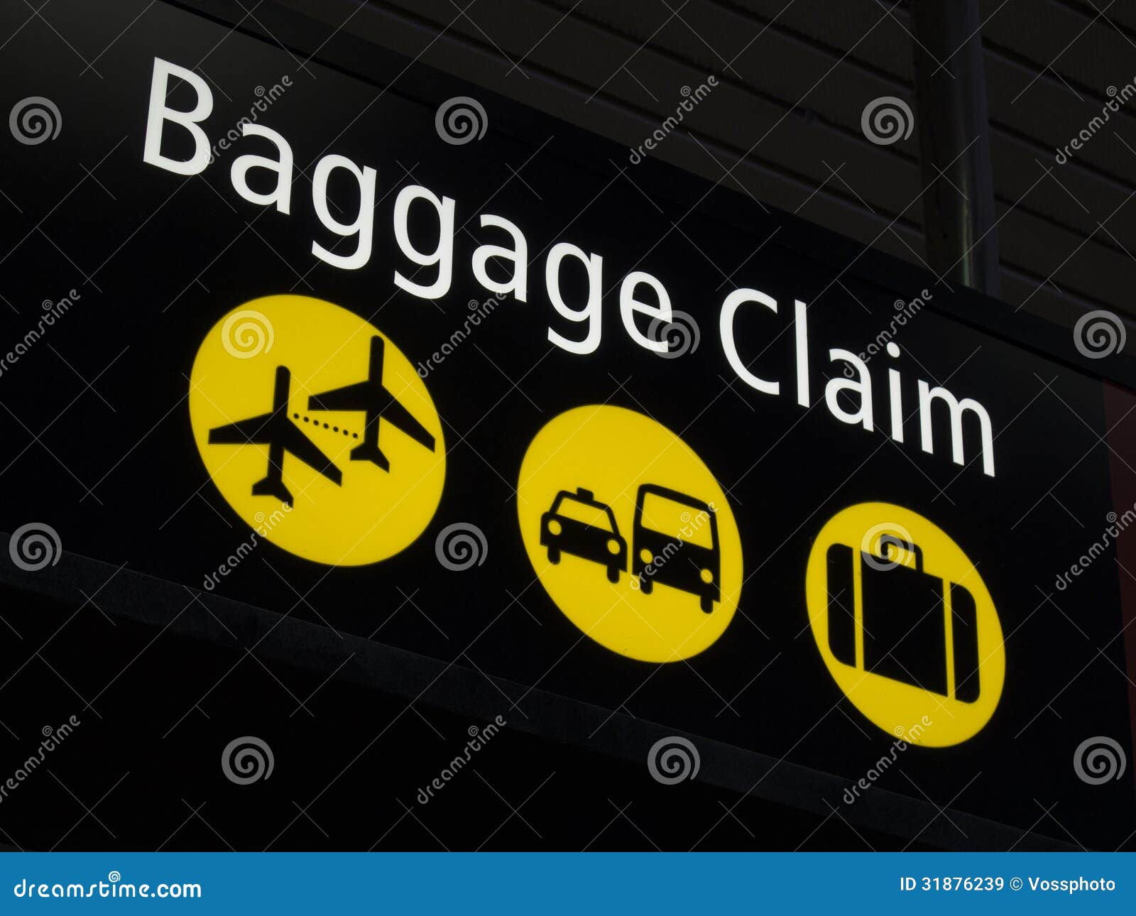 printable baggage claim sign