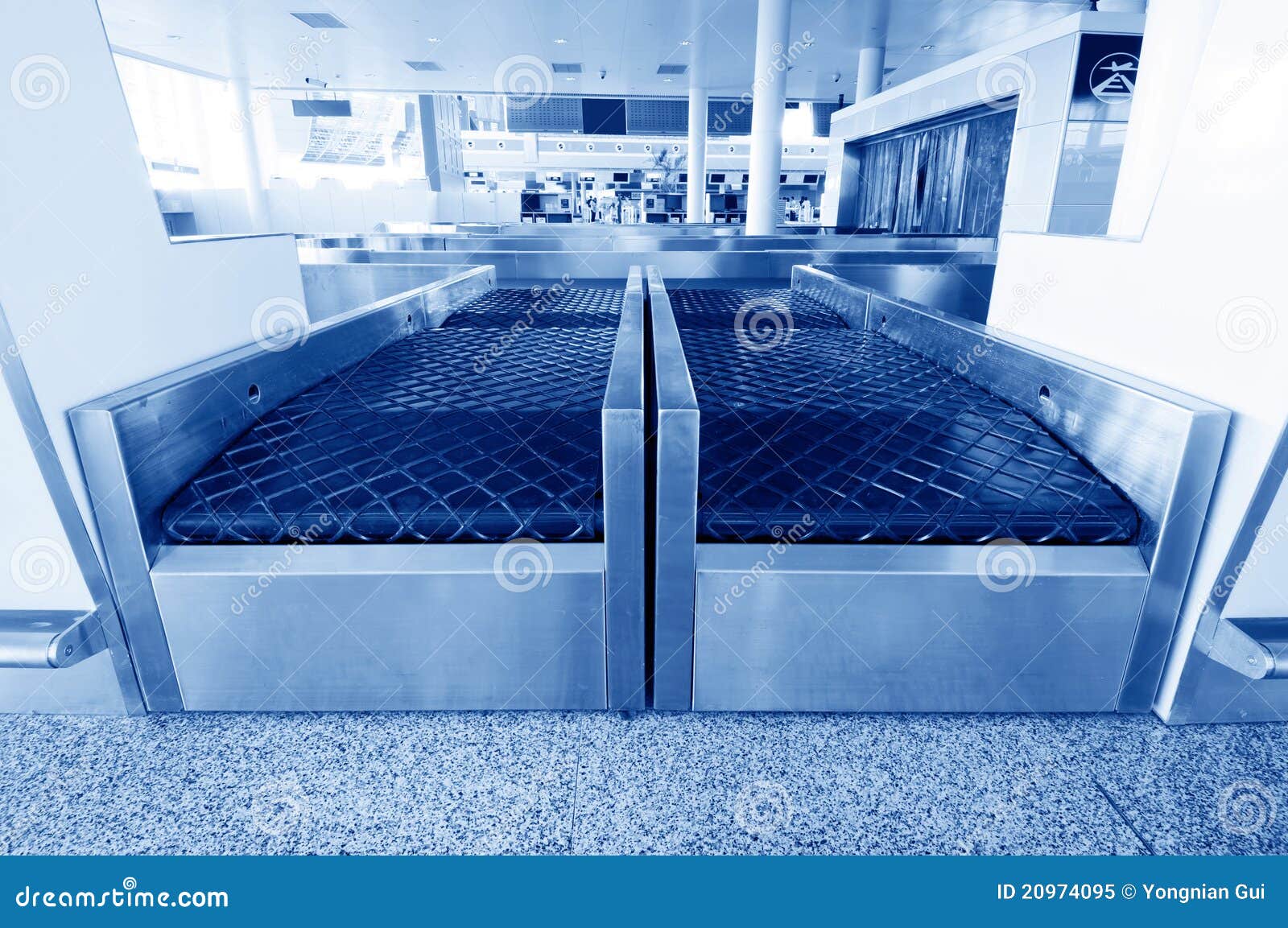 Airport Baggage Screening Equipment Stock Image Image of control