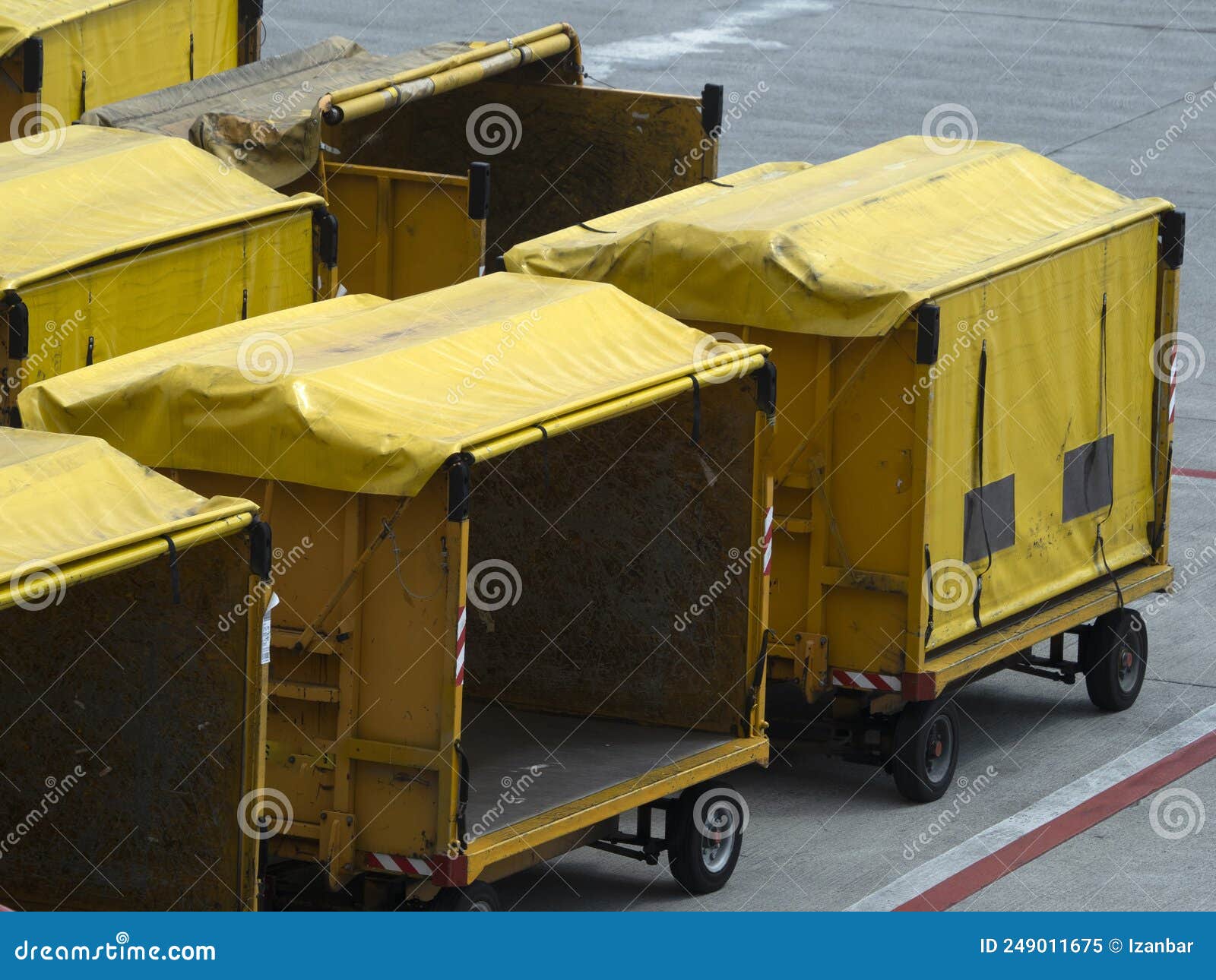 Airport cargo car machine stock image. Image of transport 249011675
