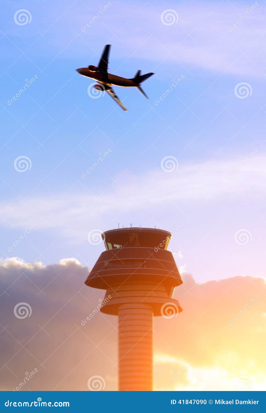 Airport control tower stock photo. Image of commercial - 41847090
