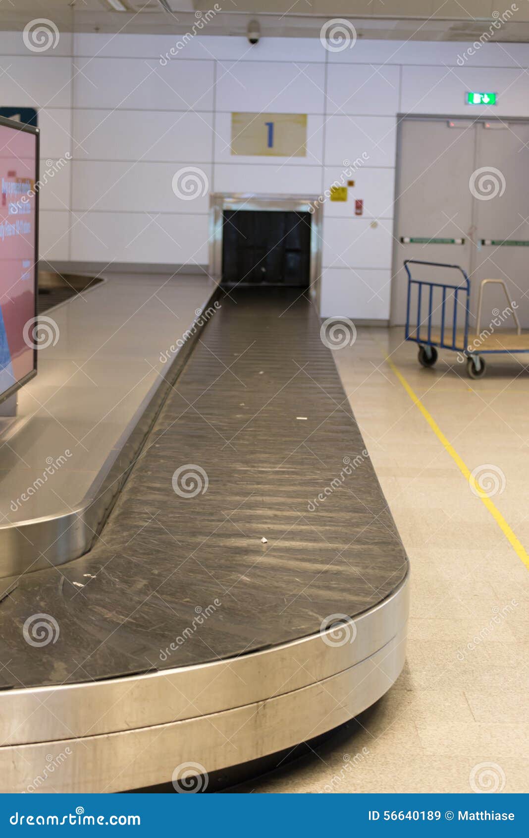 Airport conveyor belt stock image. Image of airport, claim 56640189