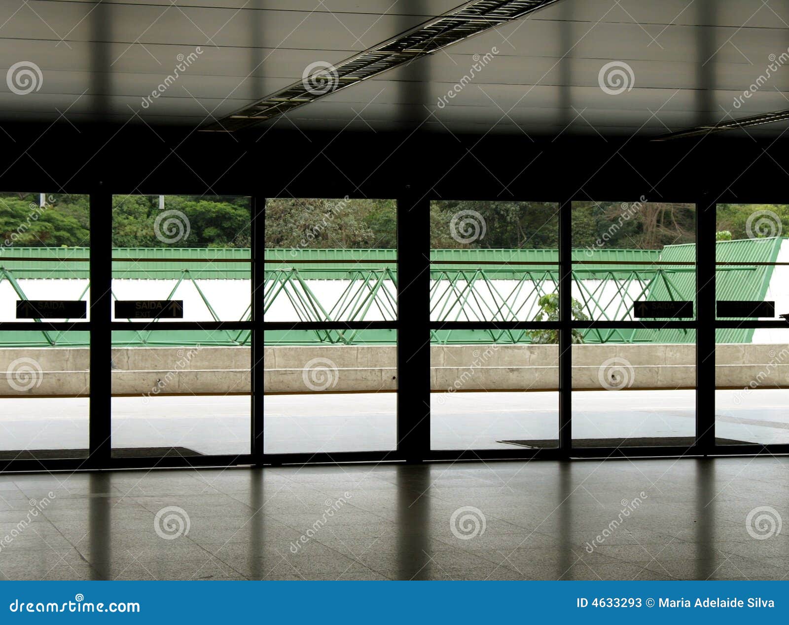 Airport doors stock image. Image of grey, black, reflecting 4633293