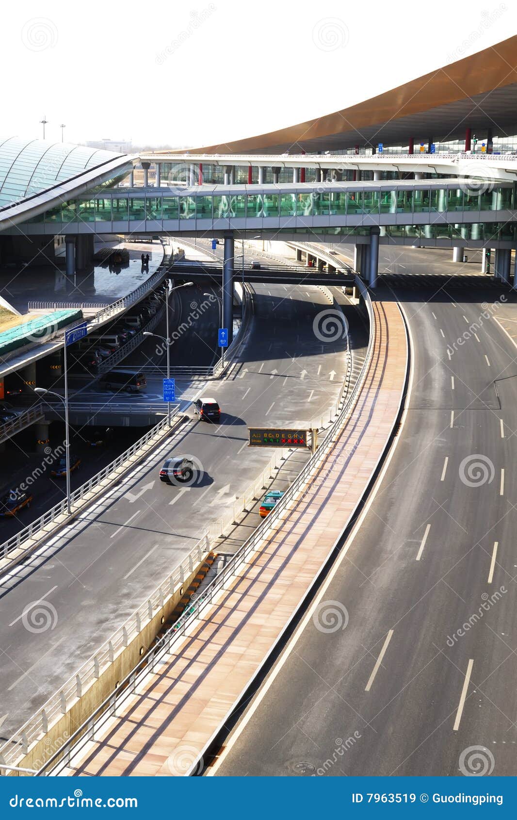 Airport Roads stock image. Image of downtown, cars, migration 7963519