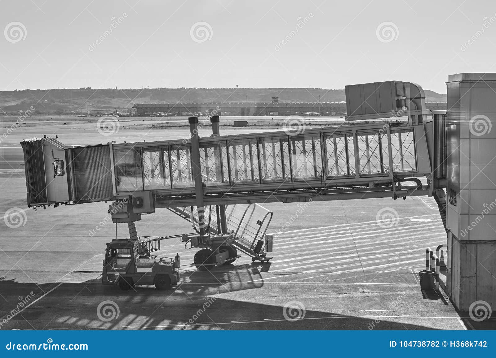 Airport Runaway Area with Finger. Air Transport. Horizontal Stock Photo ...