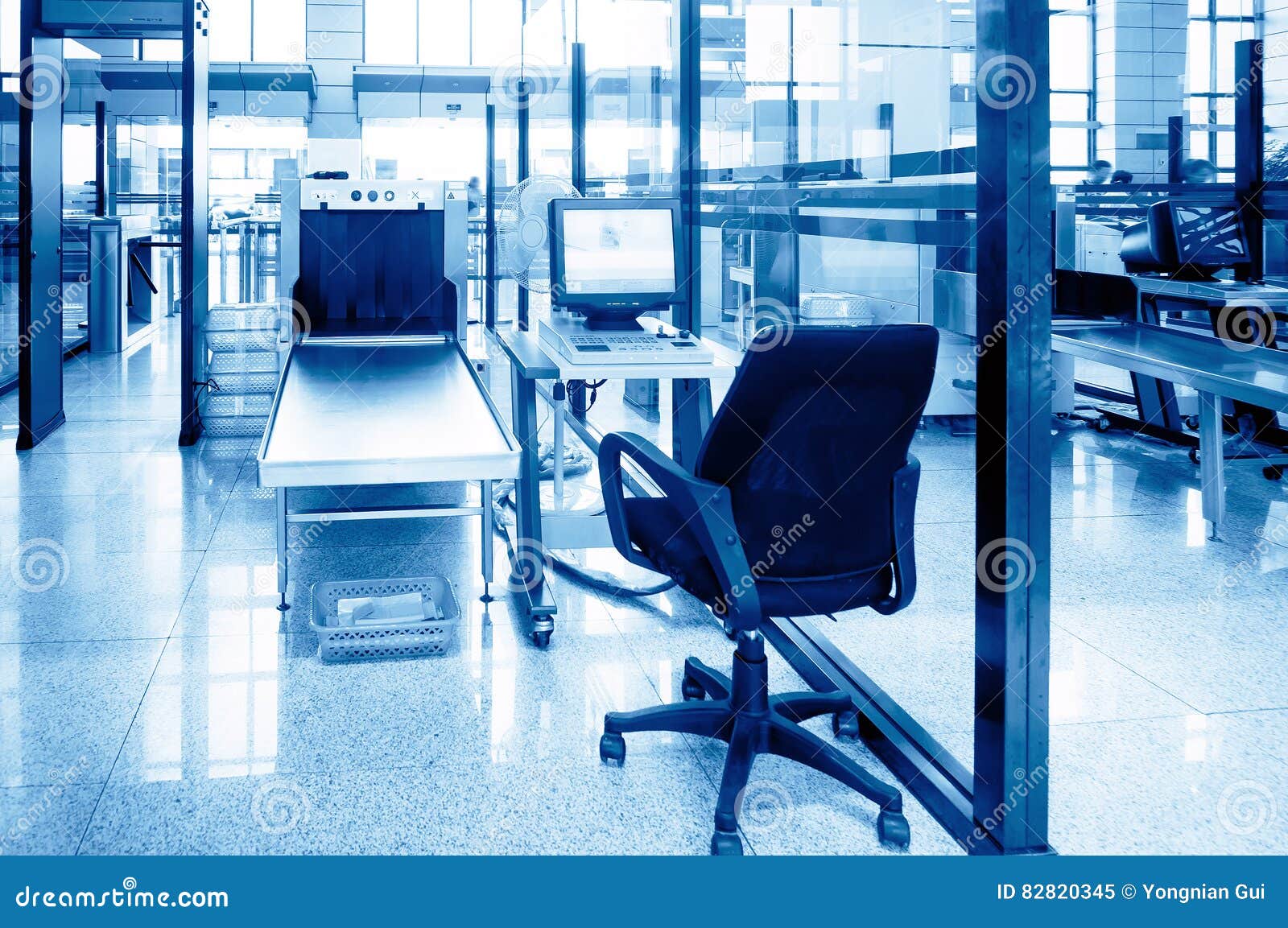 Airport security equipment stock image. Image of baggage 82820345