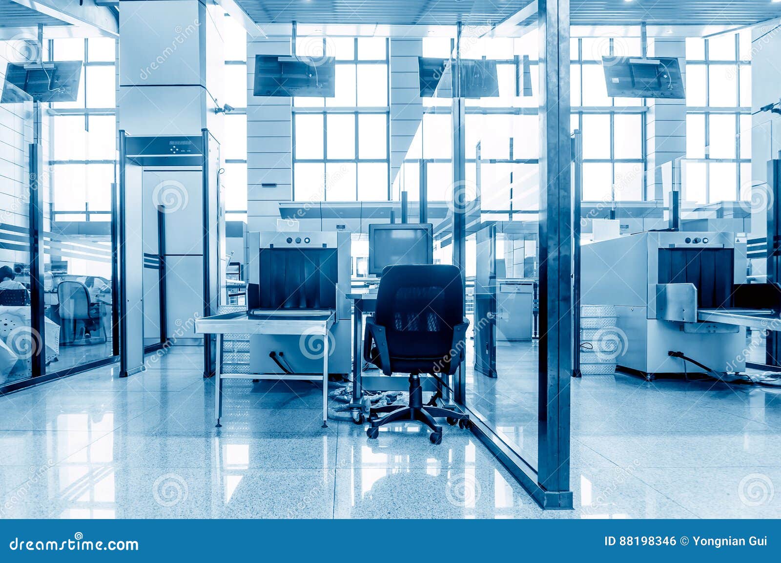 Airport security equipment stock photo. Image of check 88198346