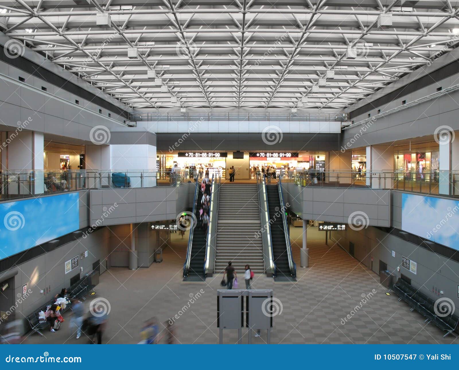 Airport Transit Area stock image. Image of movement, motion 10507547