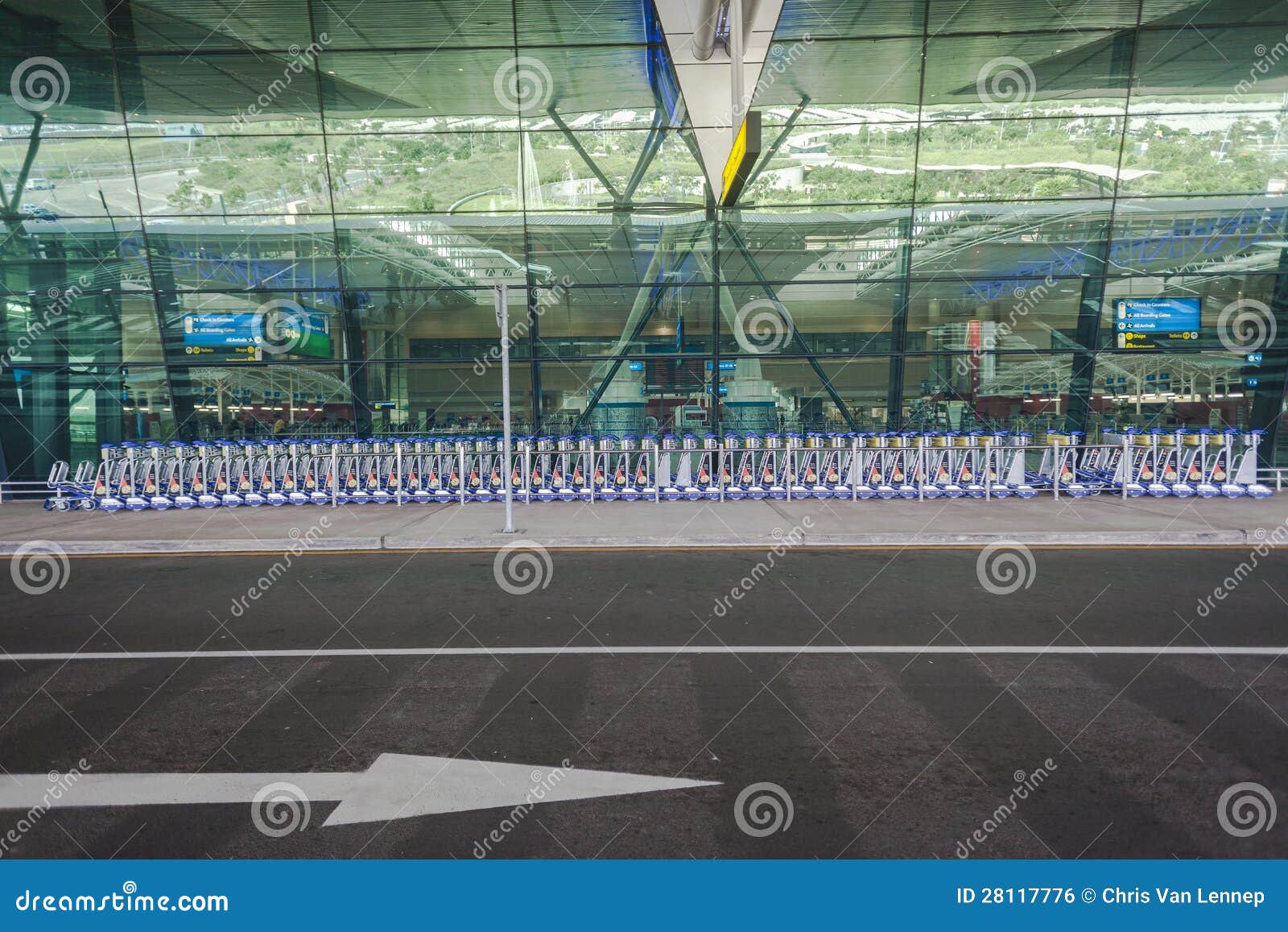 Airport Trolleys Stacked editorial photo. Image of terminal 28117776