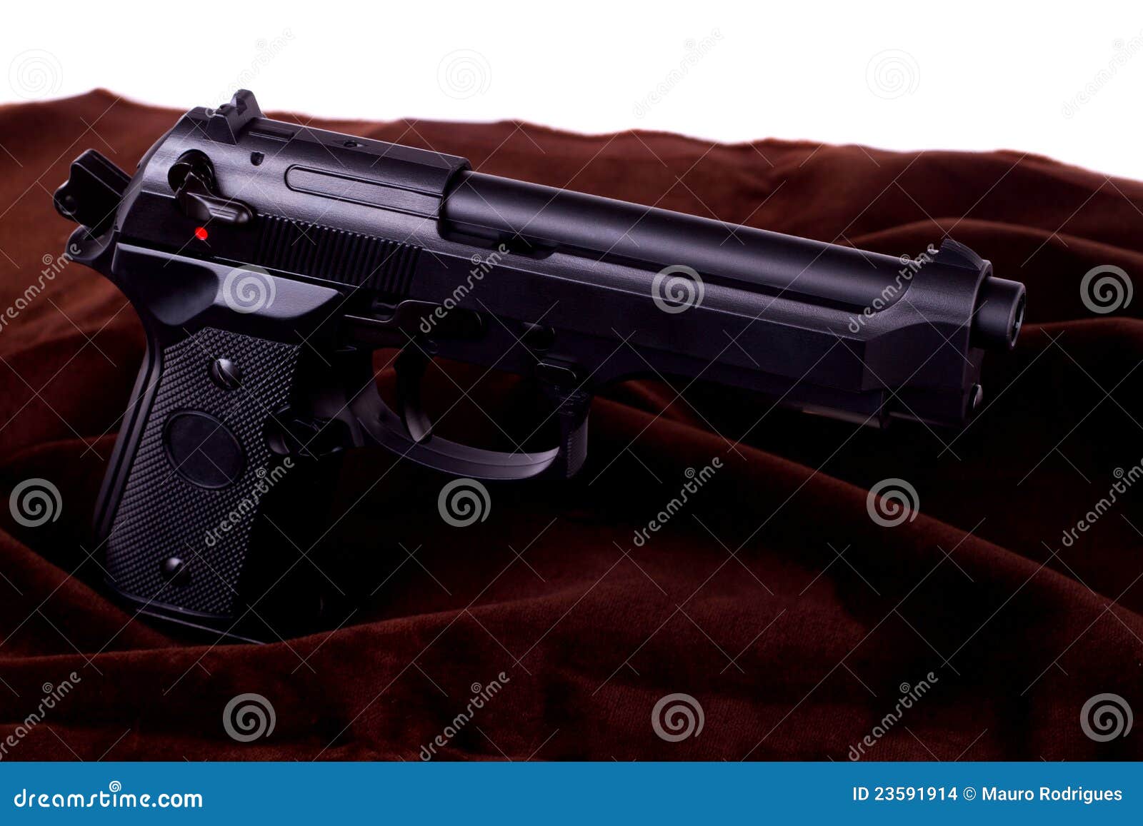 Airsoft Gun Realistic Replica With Cartridges And Beads Stock Image
