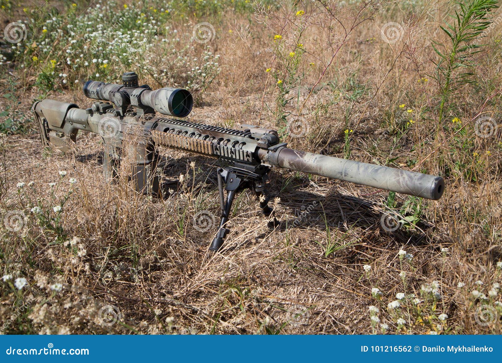 Airsoft sniper rifle stock photo. Image of shoot, patch 101216562