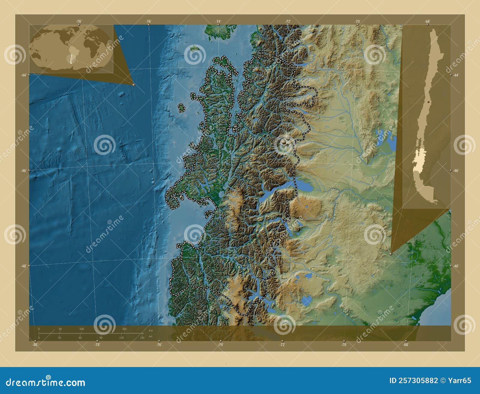 https://thumbs.dreamstime.com/z/aisen-del-general-carlos-ibanez-campo-chile-physical-capital-region-colored-elevation-map-lakes-rivers-corner-257305882.jpg