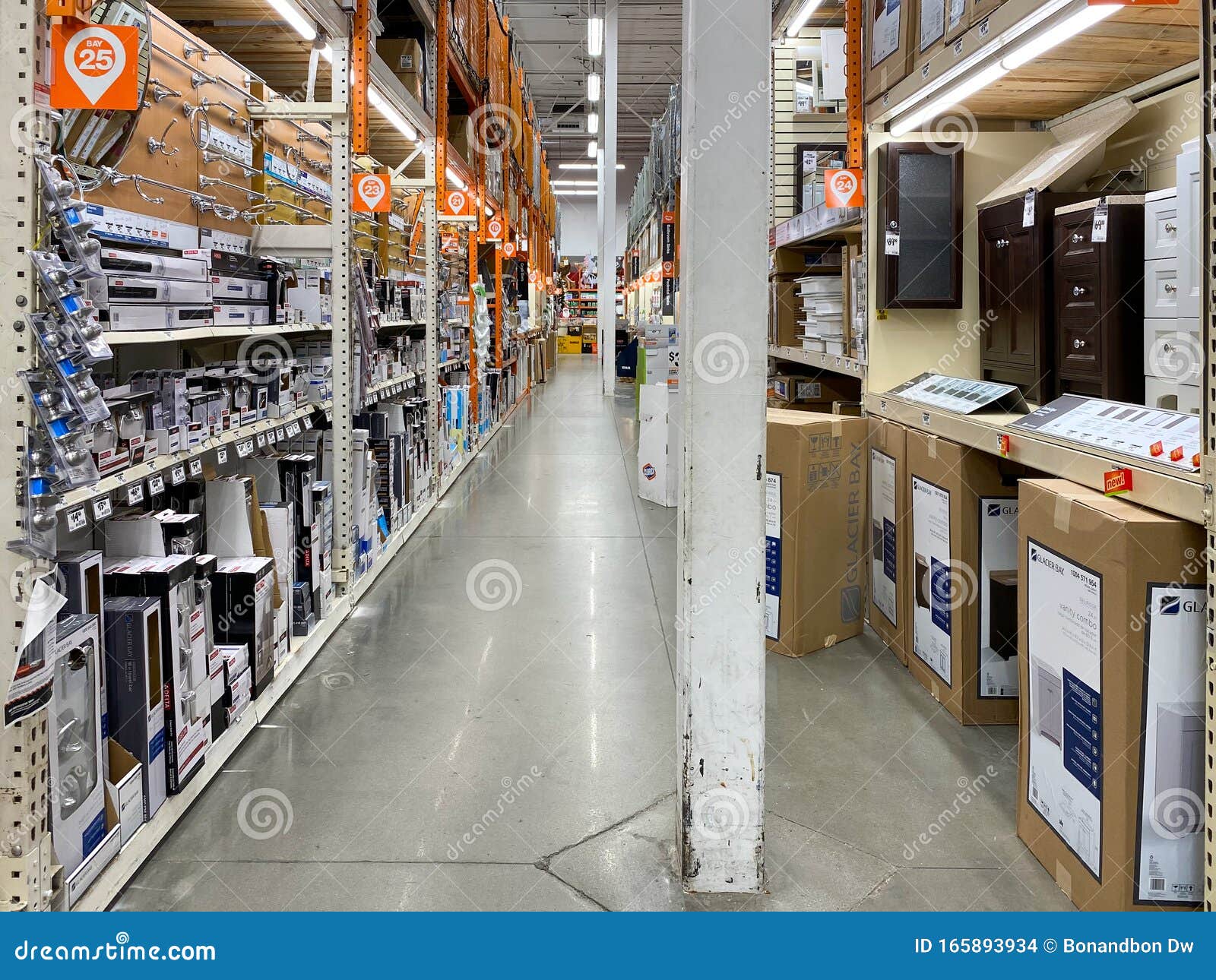 Aisle At The Home Depot Hardware Store San Diego Usa Editorial