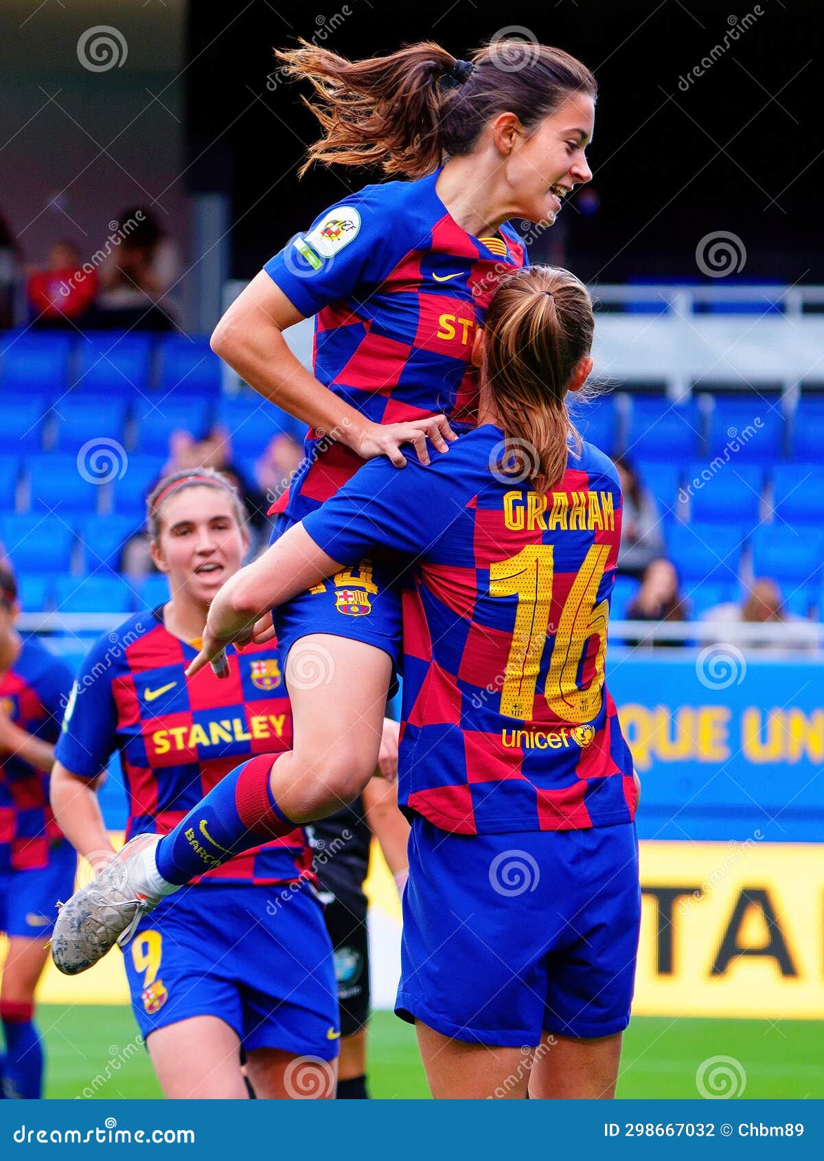 Aitana Bonmati Celebrates a Goal at the Spanish Women League Editorial ...