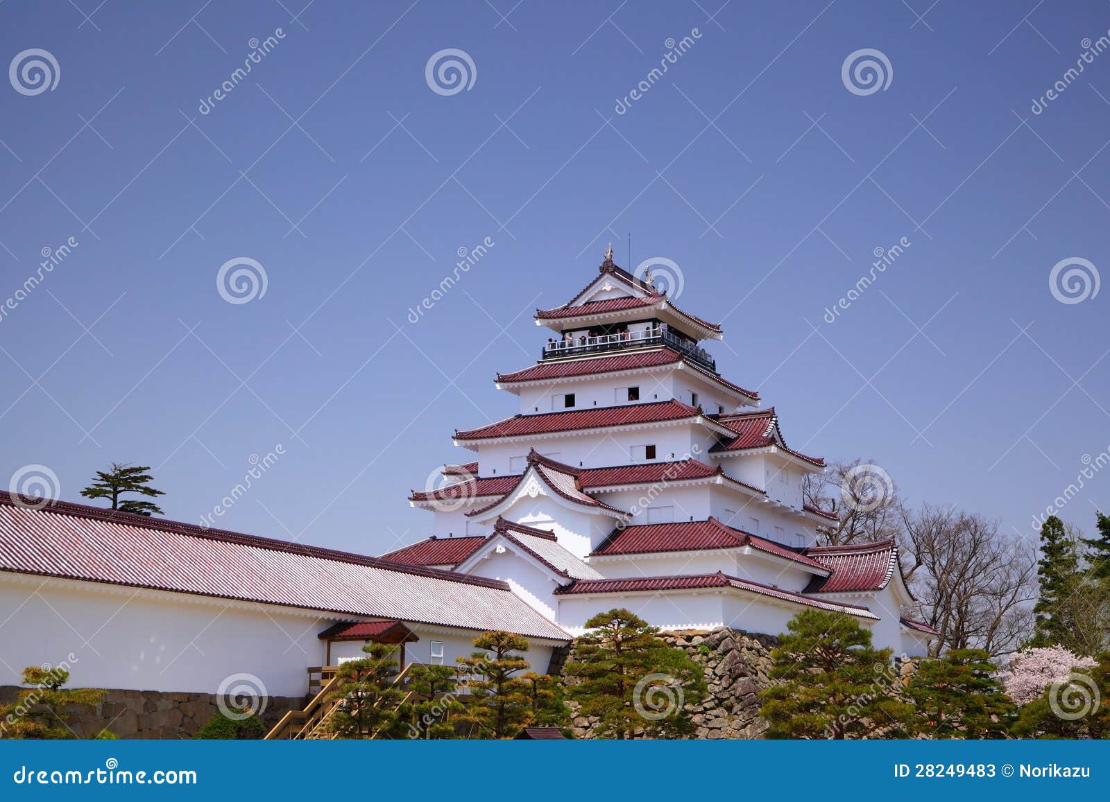 aizu wakamatsu castle, fukushima, japan