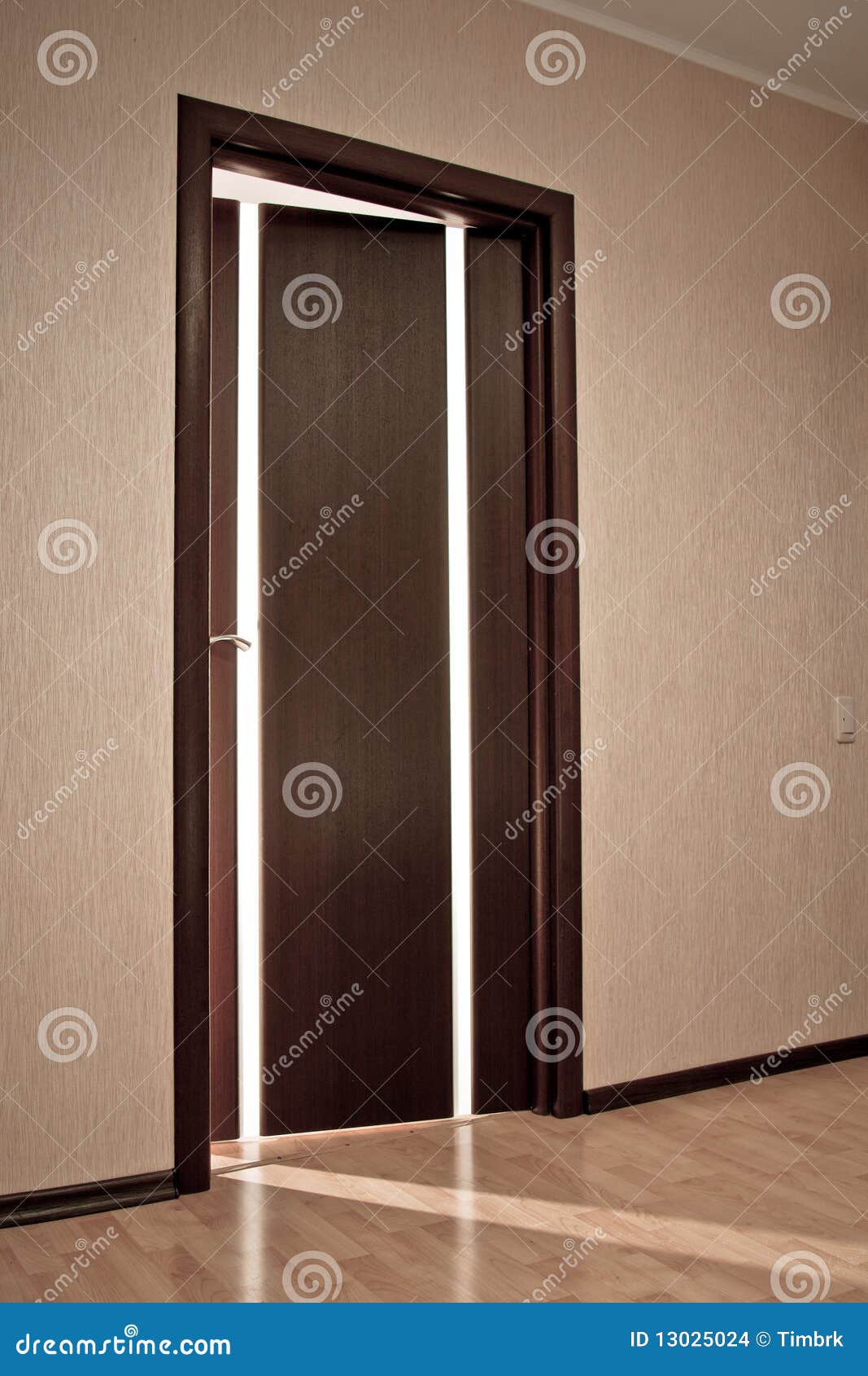 Ajar door stock photo. Image of wall, floor, laminated 13025024