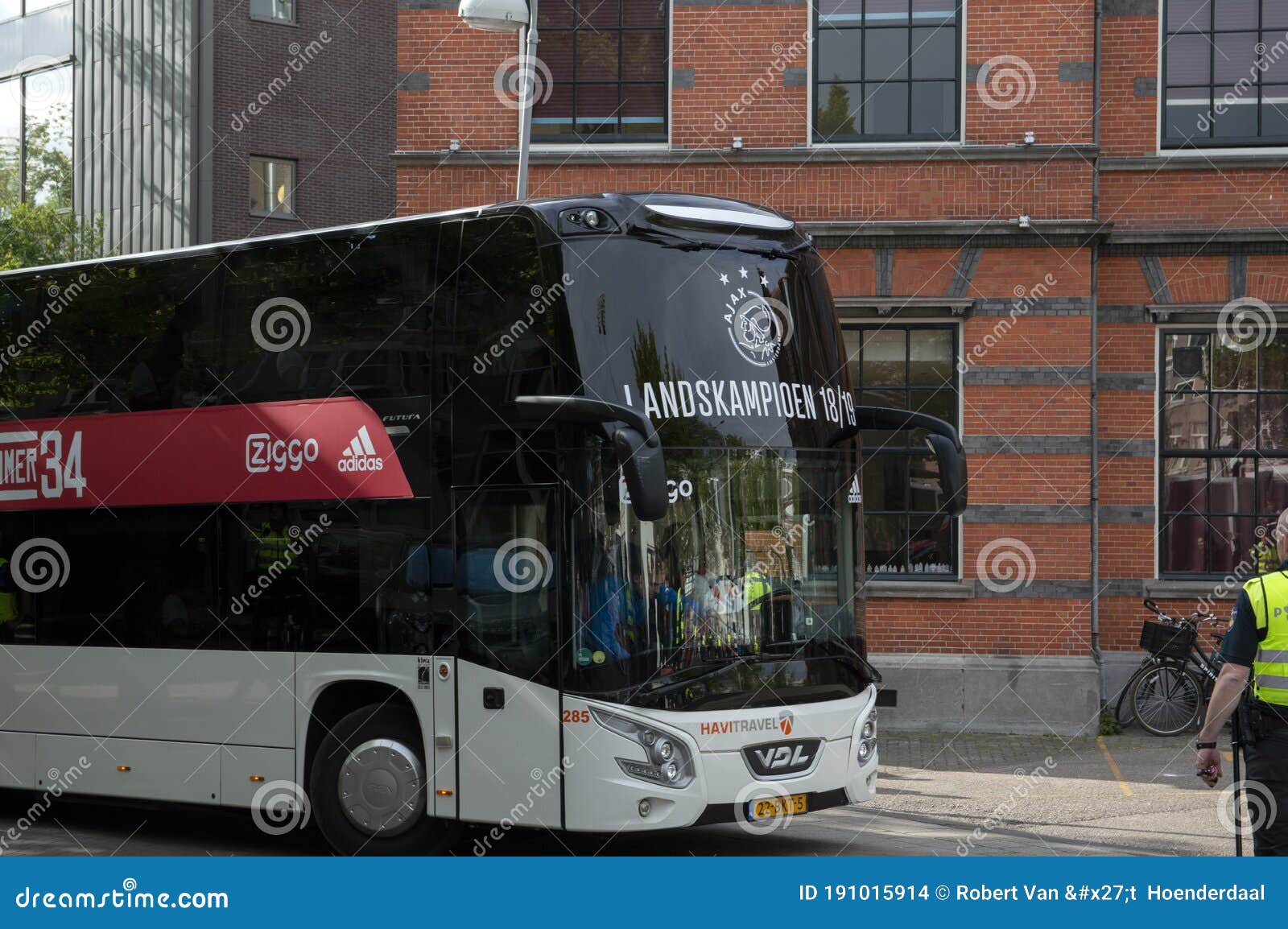 Ajax Bus the Museumplein Dutch Party at Amsterdam the Netherlands 2019 Editorial Stock Image - Image of white, player: 191015914
