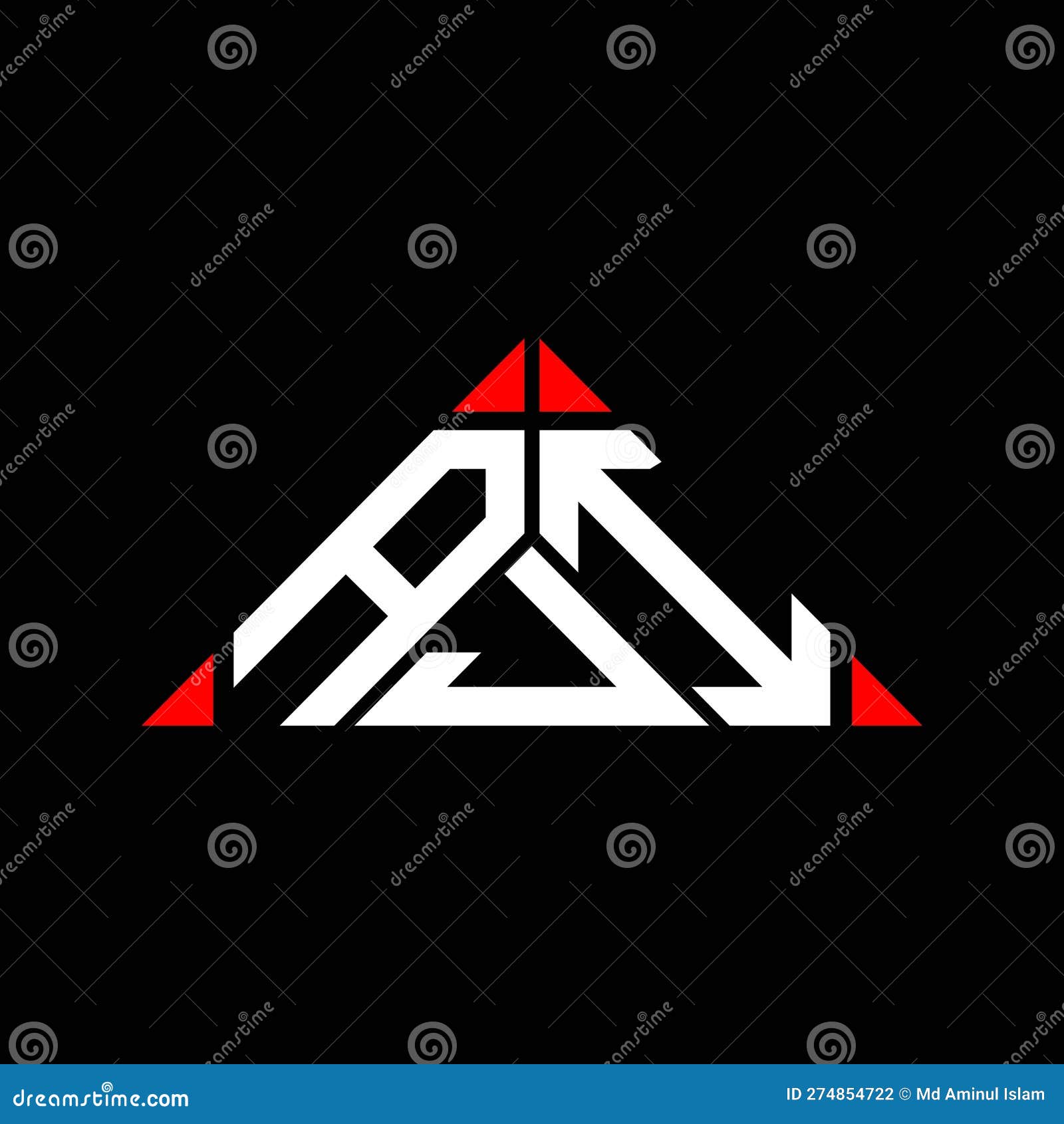 AJI Letter Logo Creative Design with Vector Graphic, AJI Stock Vector ...