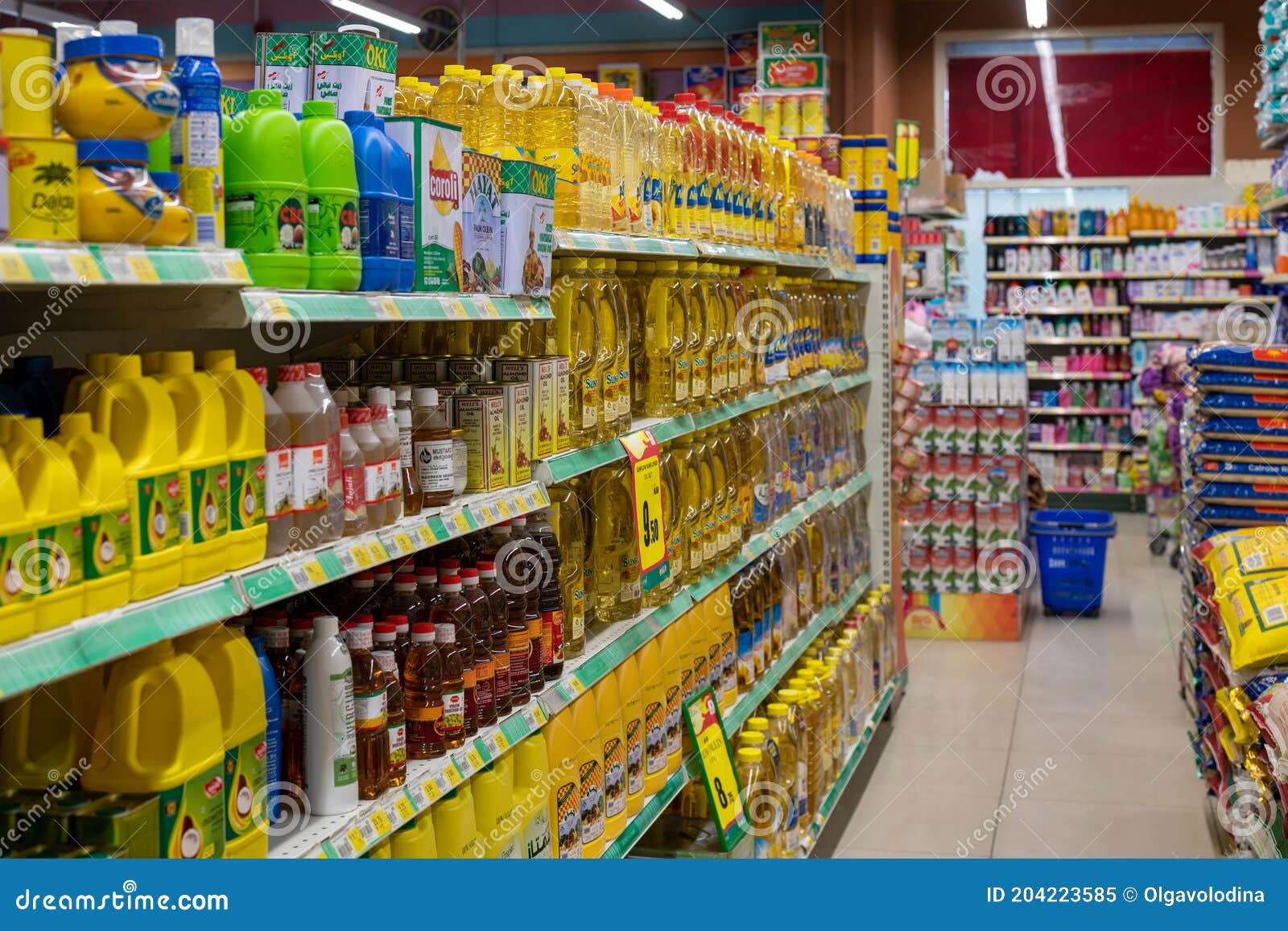 Ajman, UAE April 6. 2018. the Interior of a Grocery Store in the
