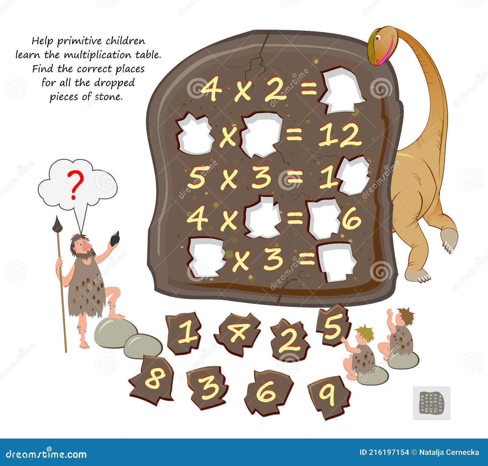 Tabela De Multiplicação Por 2 Para Crianças. Educação Matemática