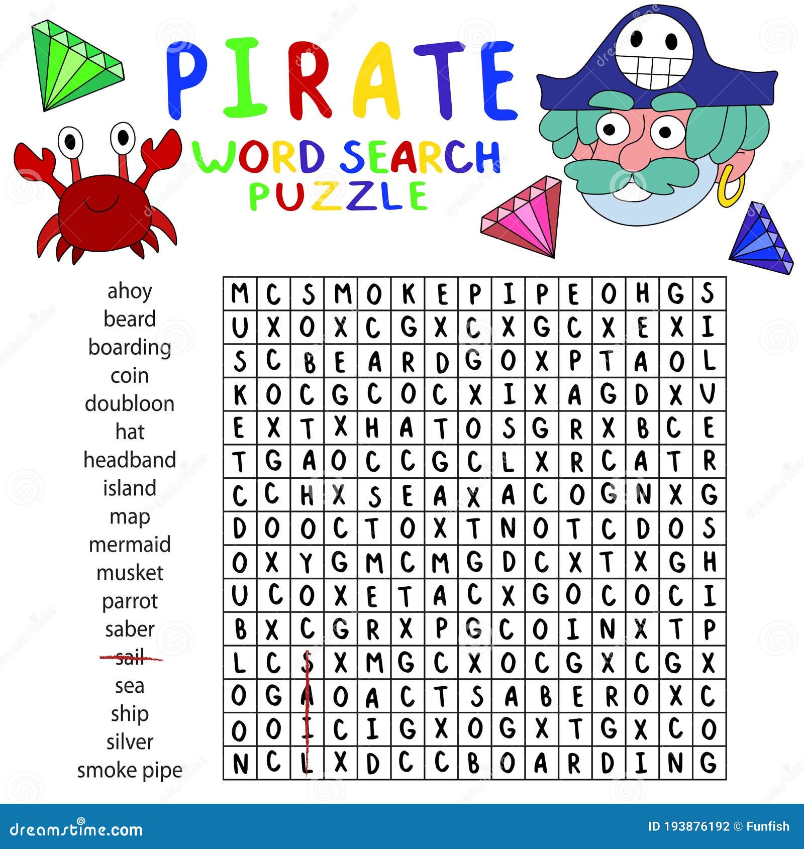 Vetores de Word Search Puzzle Jogo Desenhos Animados Monstros