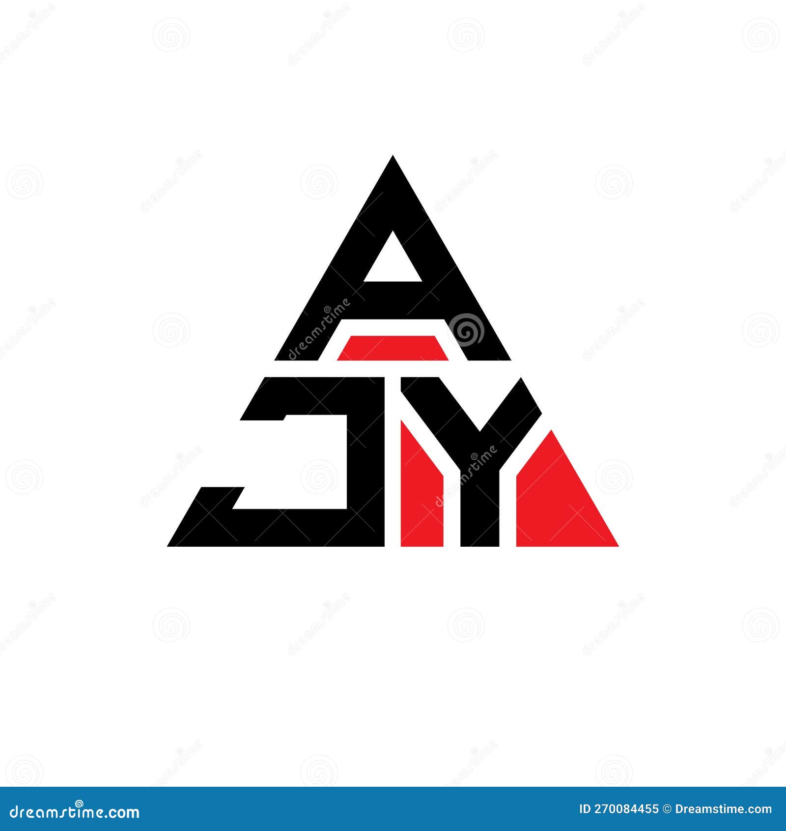 ajz triangle letter logo  with triangle . ajz triangle logo  monogram. ajz triangle  logo template with red