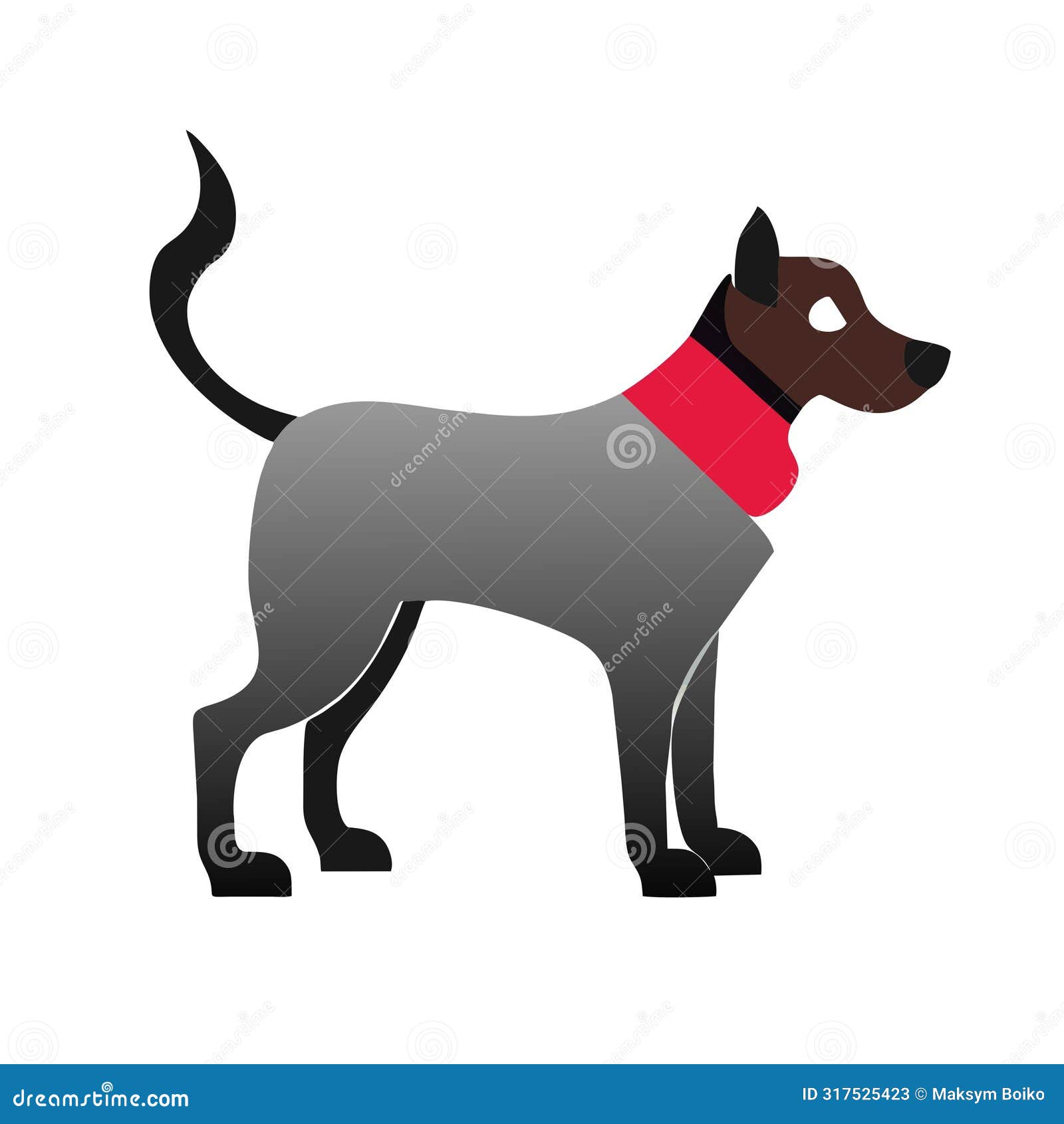 akbash dog grey icon  
