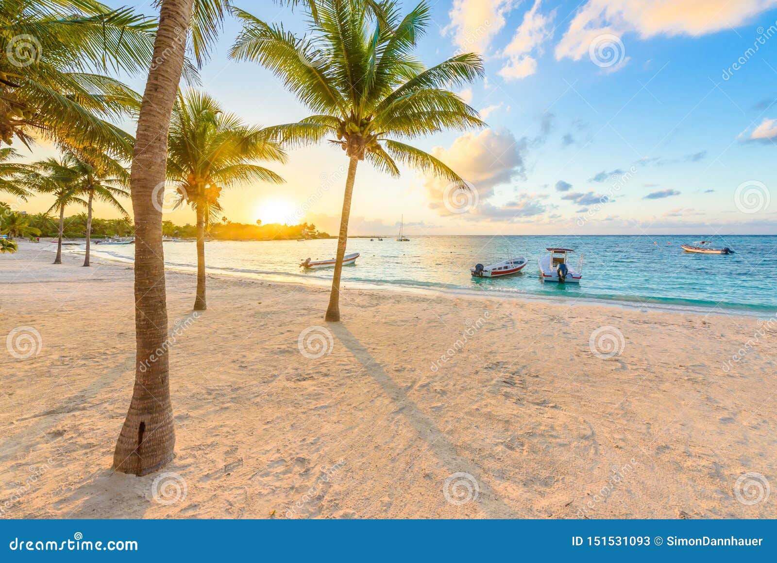 akumal bay - caribbean white beach in riviera maya, coast of yucatan and quintana roo, mexico