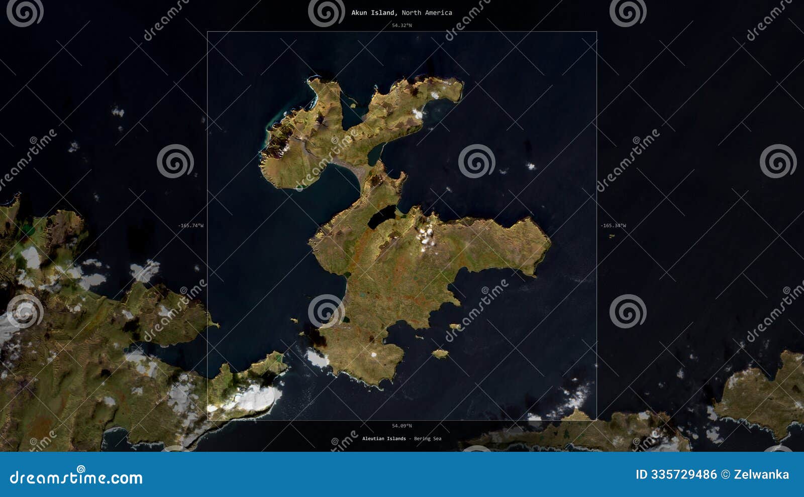 akun island, united states, highlighted and labelled. satellite, october 12, 2017